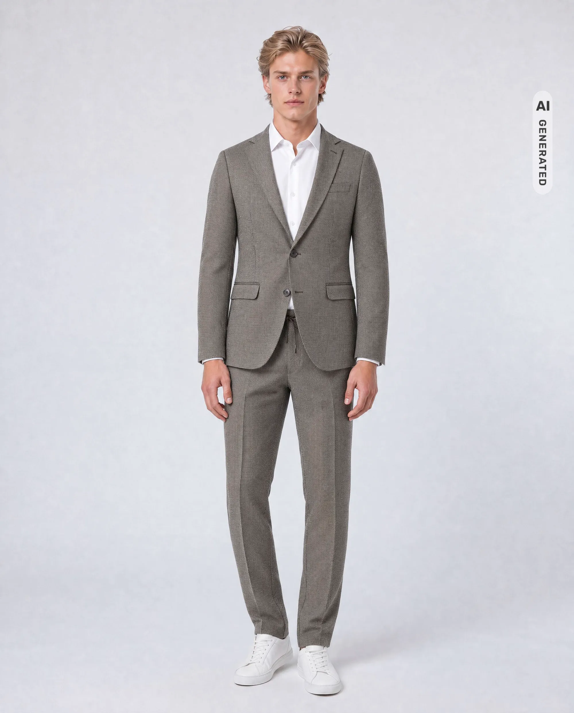 Runway Mix & Match Pantalon Mateo Light Brown check 099564-004-46