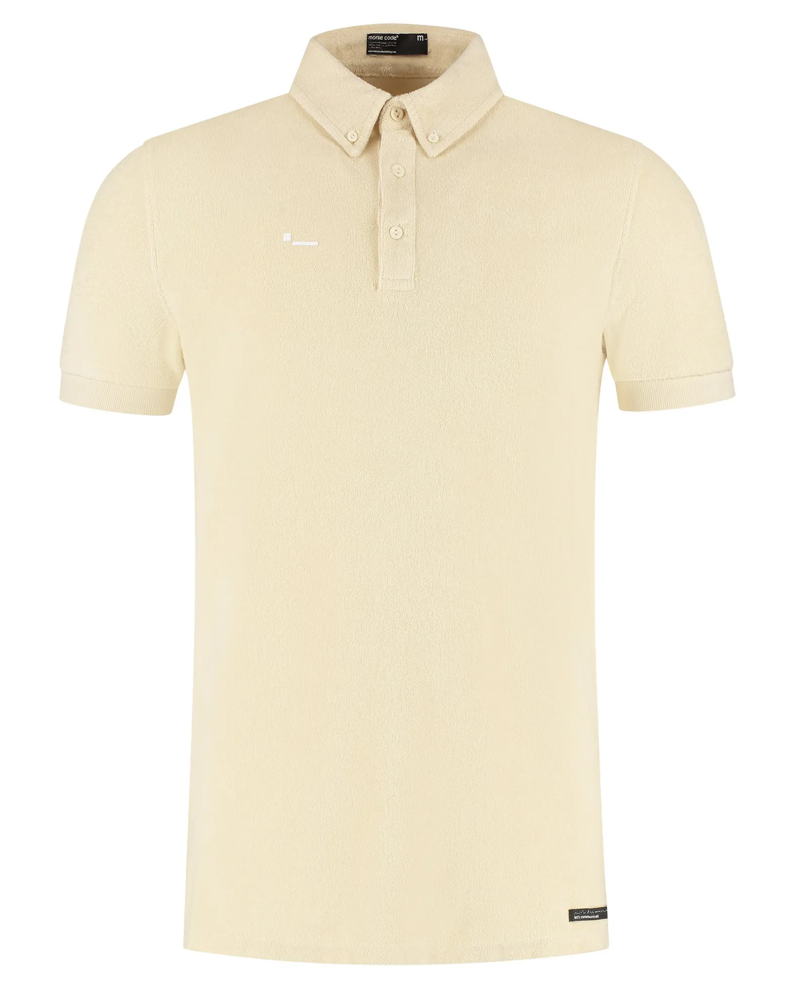 Morse Code Polo Ecru 099712-001-L