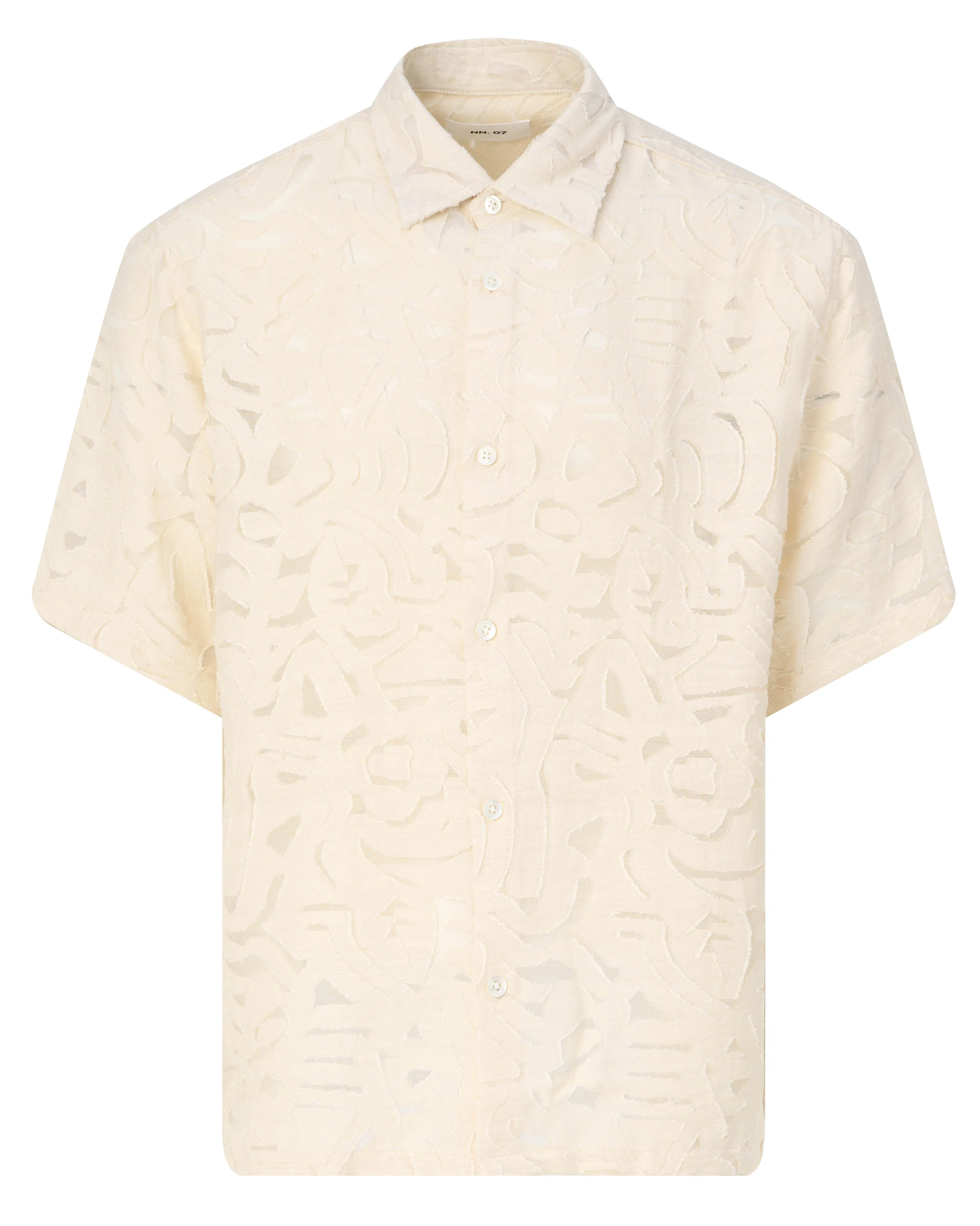 NN07 Casual Overhemd KM Ecru 099752-001-L