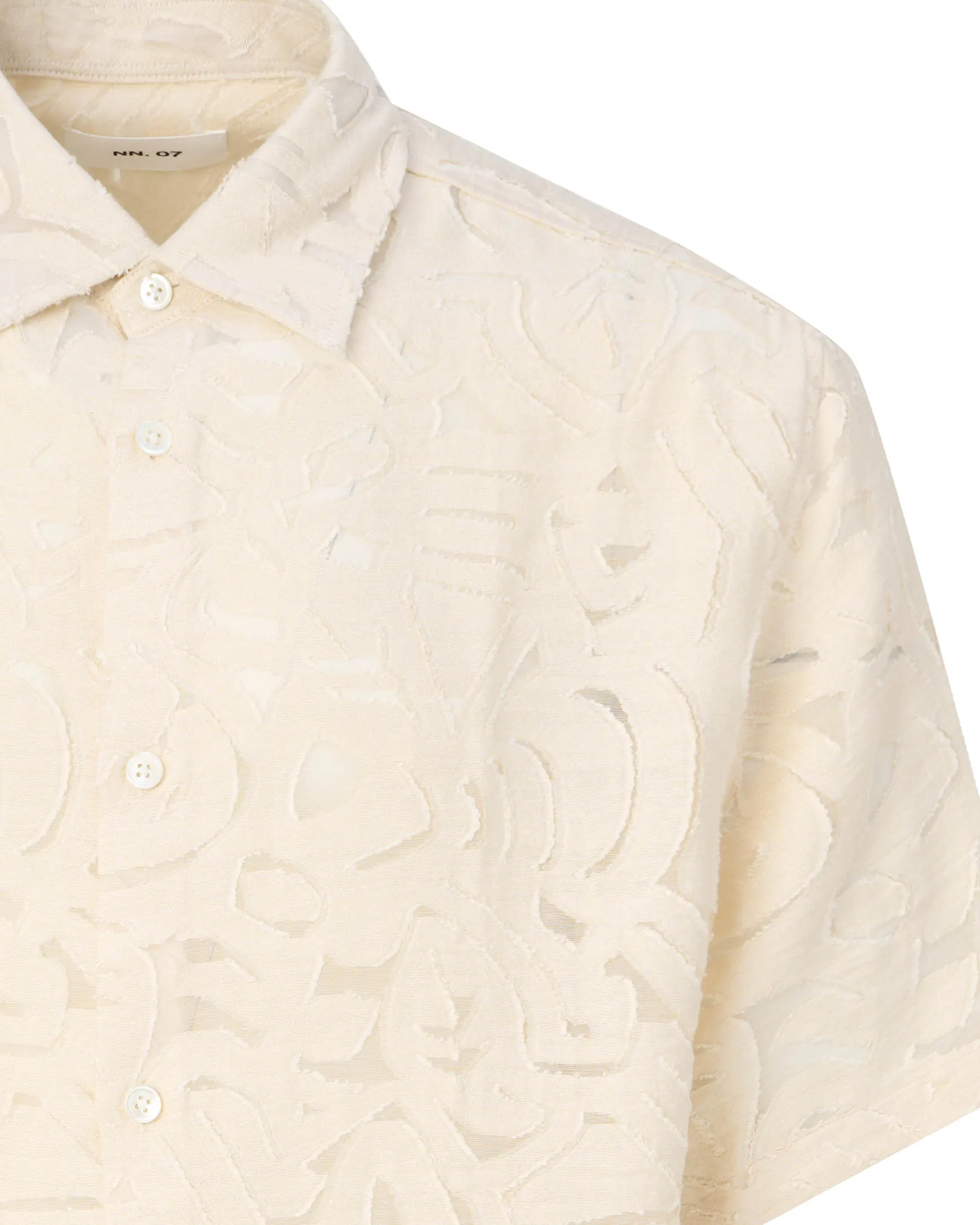 NN07 Casual Overhemd KM Ecru 099752-001-L