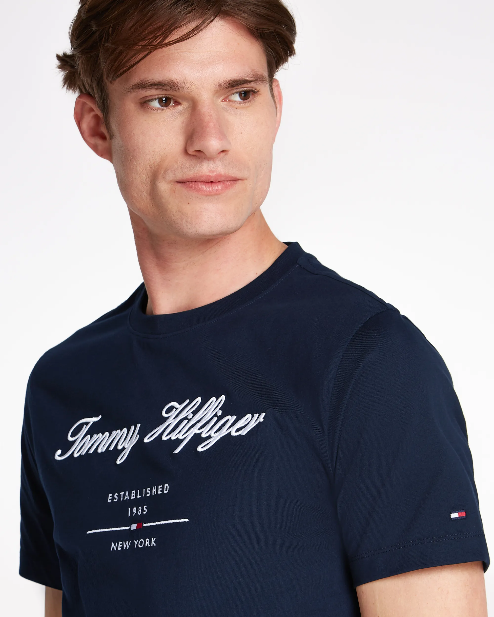 Tommy Hilfiger Menswear T-shirt KM Donker blauw 099989-001-L