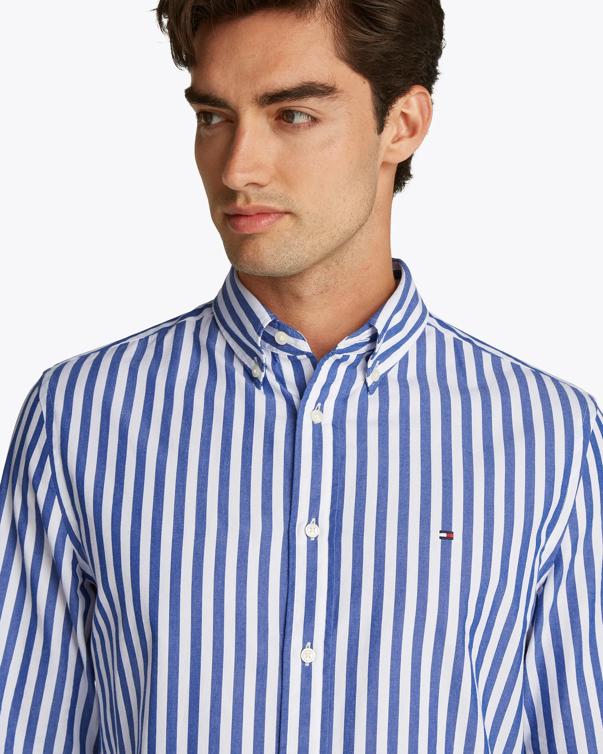 Tommy Hilfiger Menswear Casual Overhemd LM Donker blauw 099993-001-L