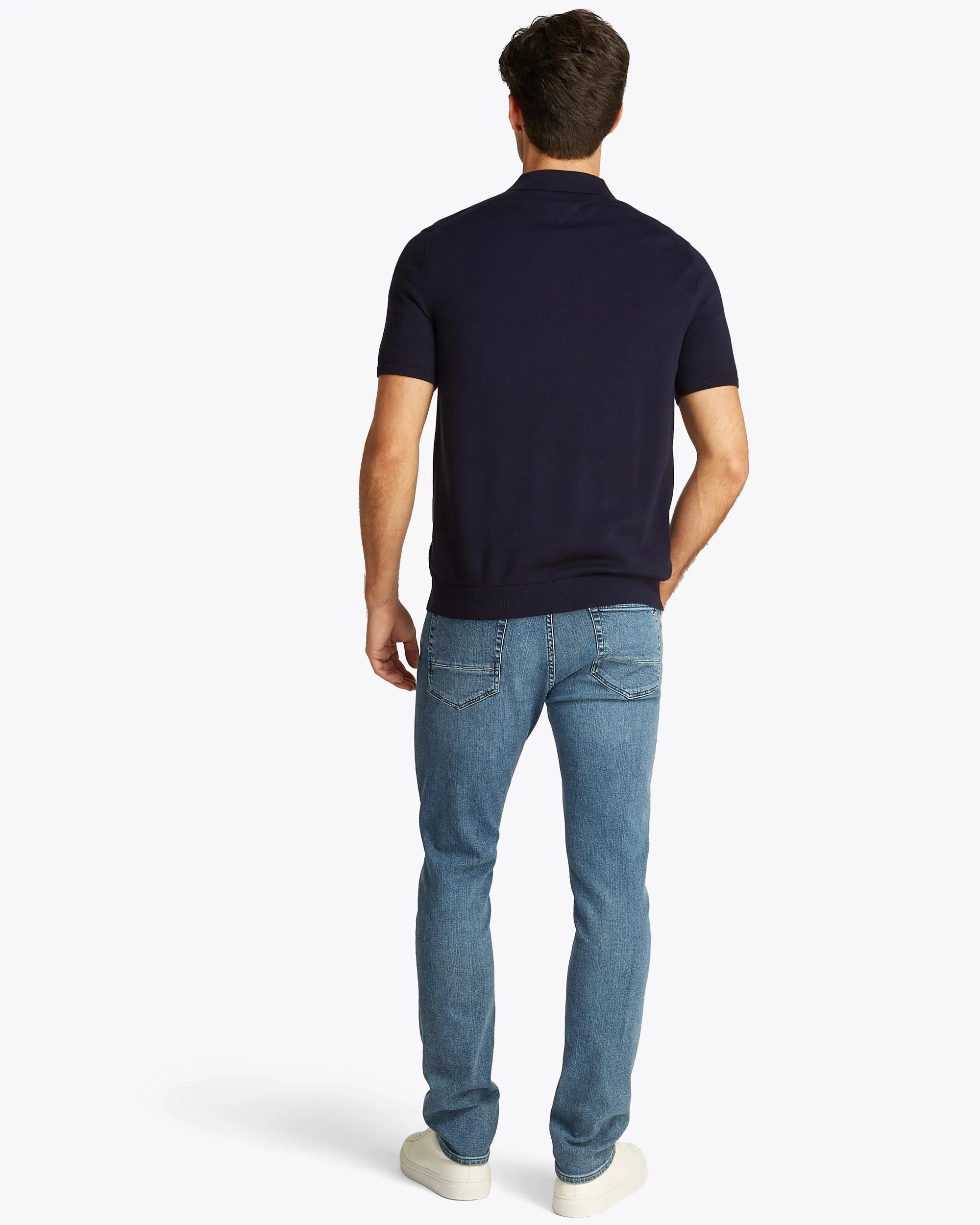 Tommy Hilfiger Menswear Polo KM Donker blauw 099996-001-L