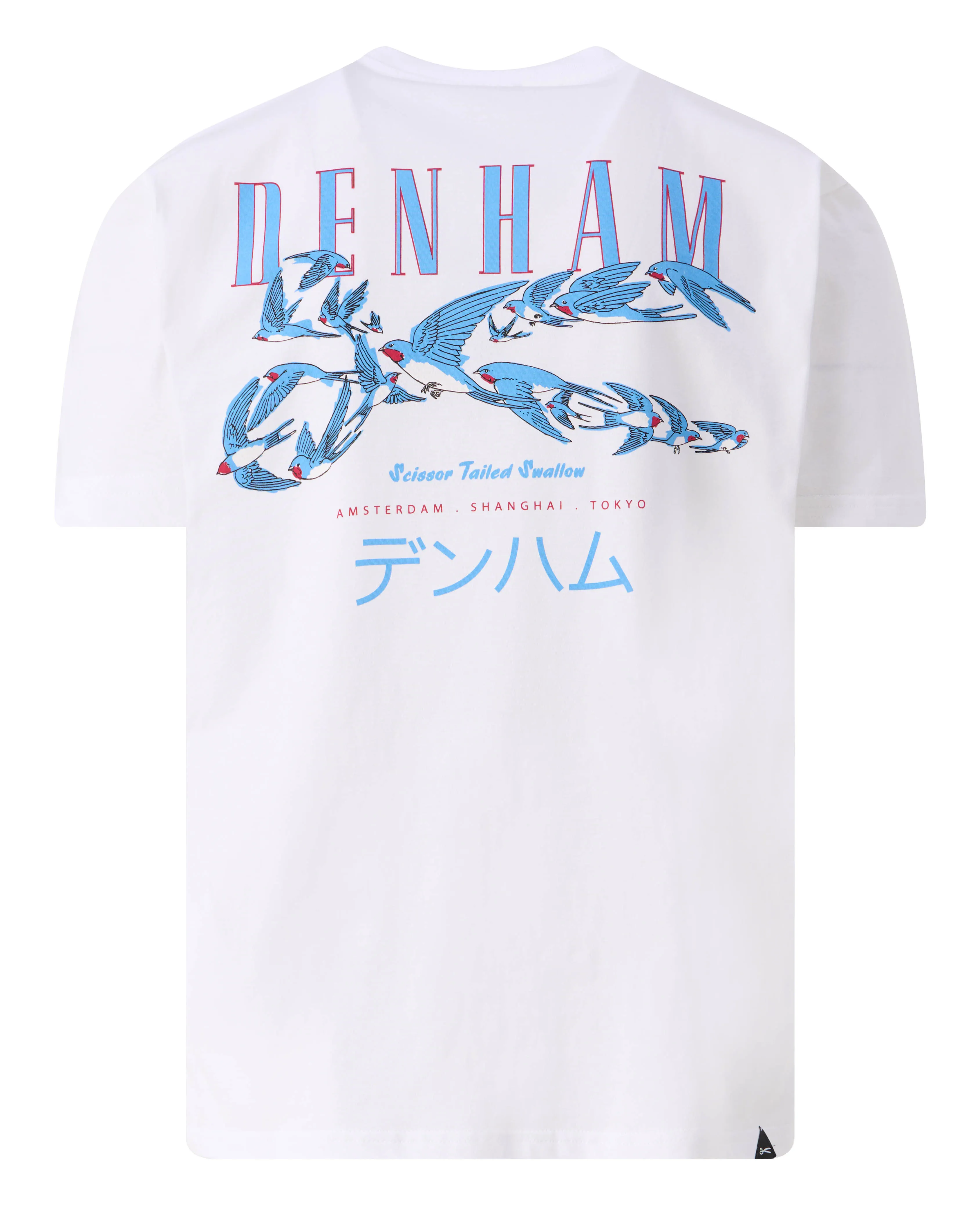DENHAM Shallow T-shirt KM Wit 101102-001-L