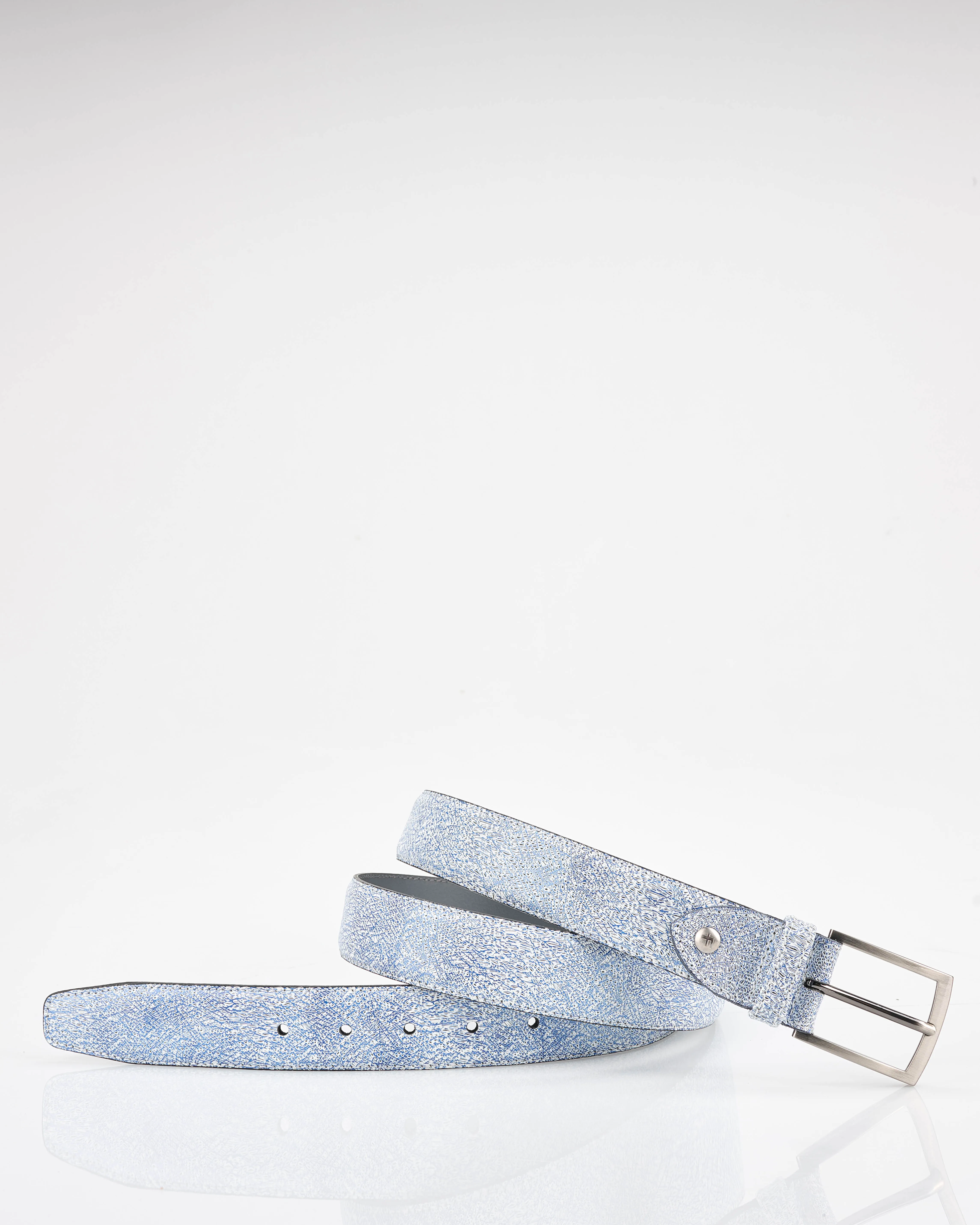 Floris van Bommel Geklede riem Cognac 101209-001-105
