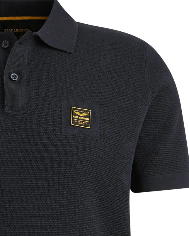 PME Legend Polo KM Blauw 101328-001-L