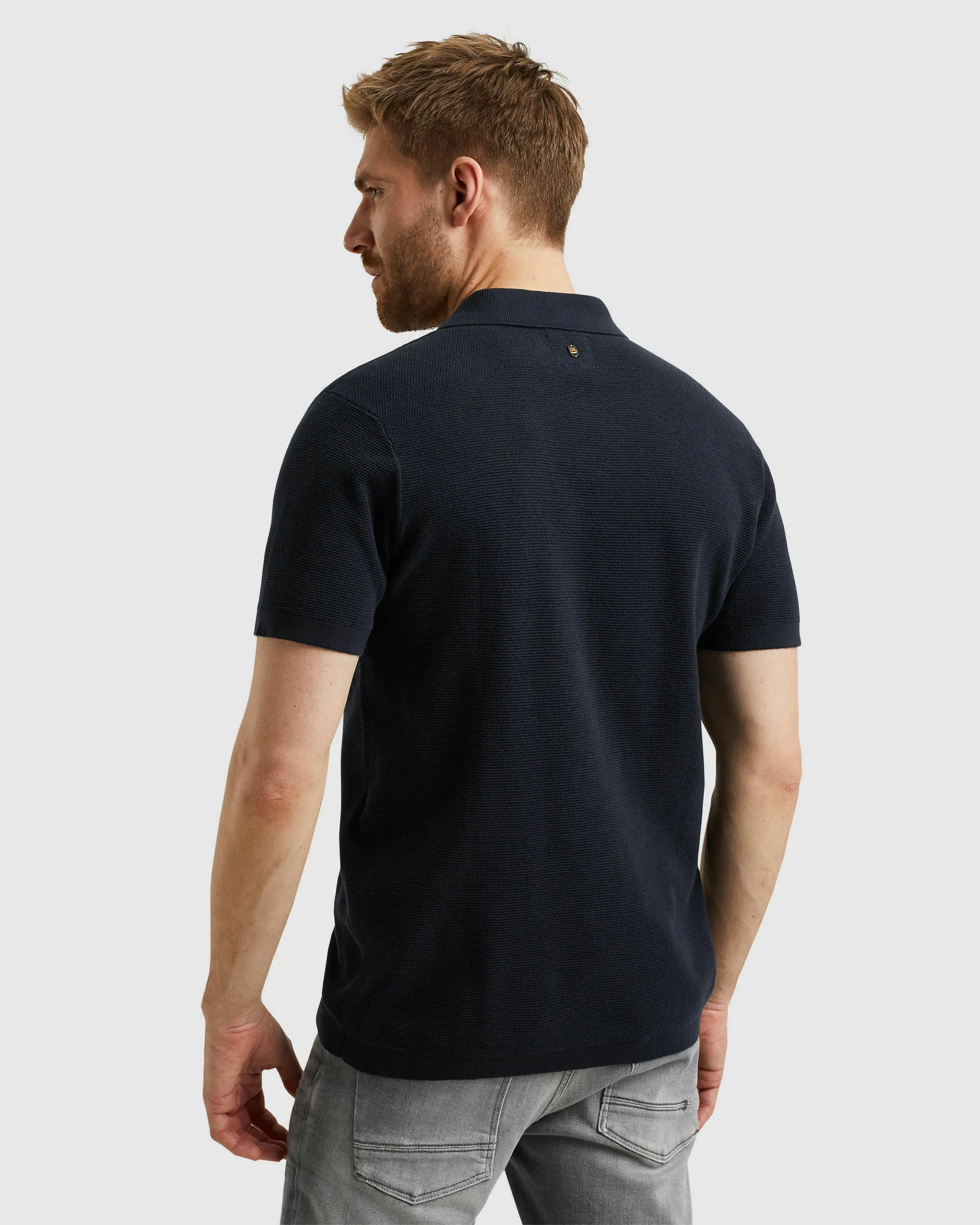 PME Legend Polo KM Blauw 101328-001-L