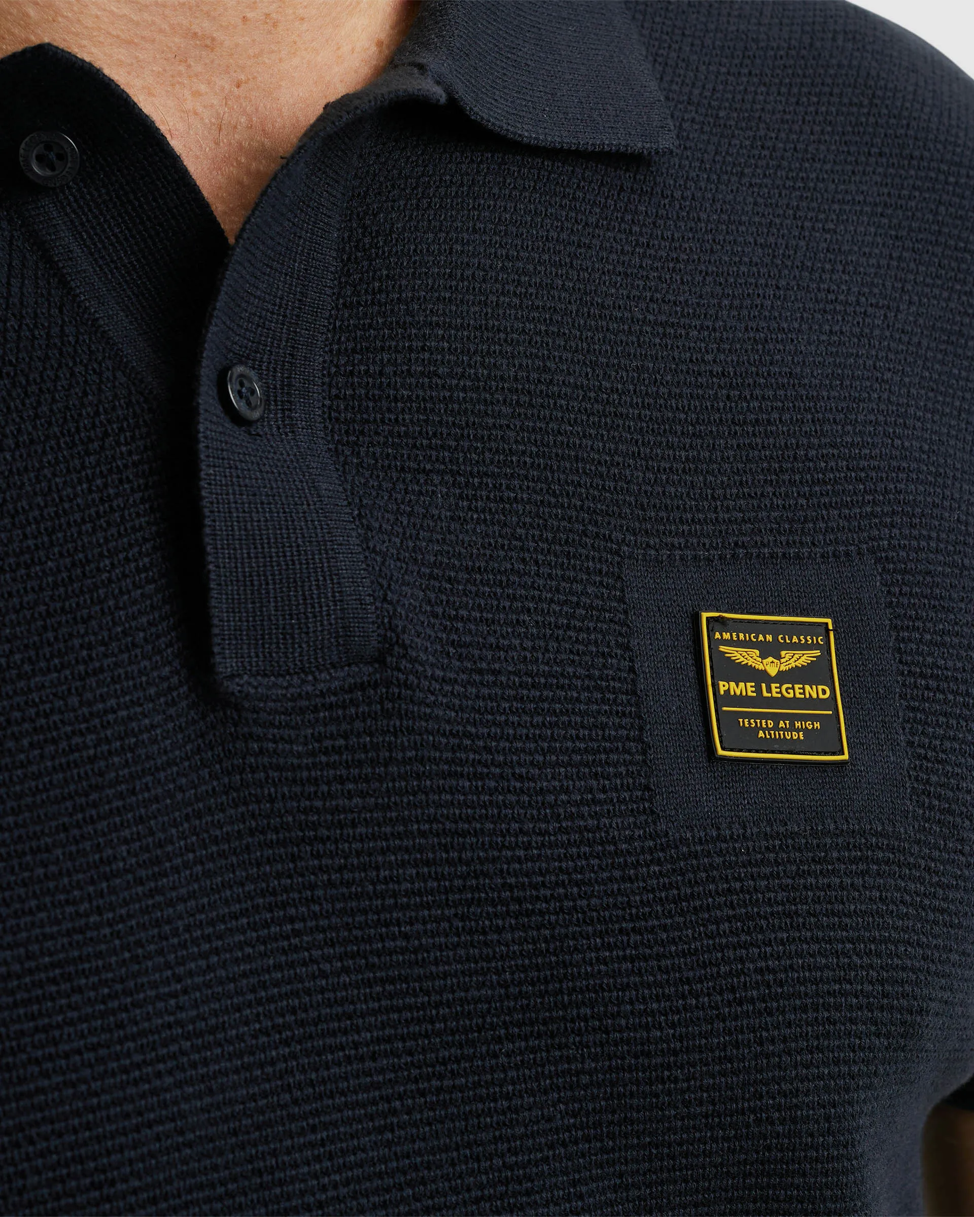 PME Legend Polo KM Blauw 101328-001-L