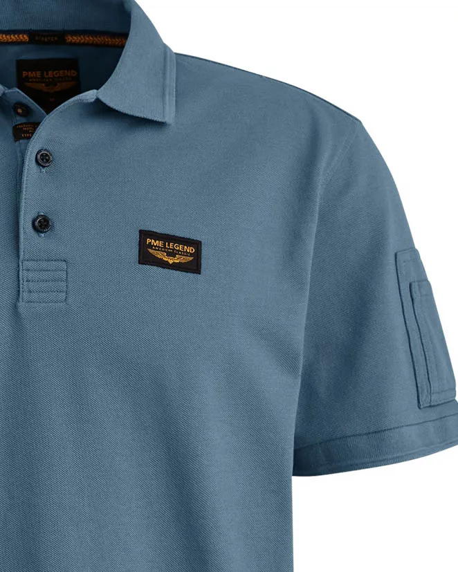 PME Legend Polo KM Blauw 101349-001-L