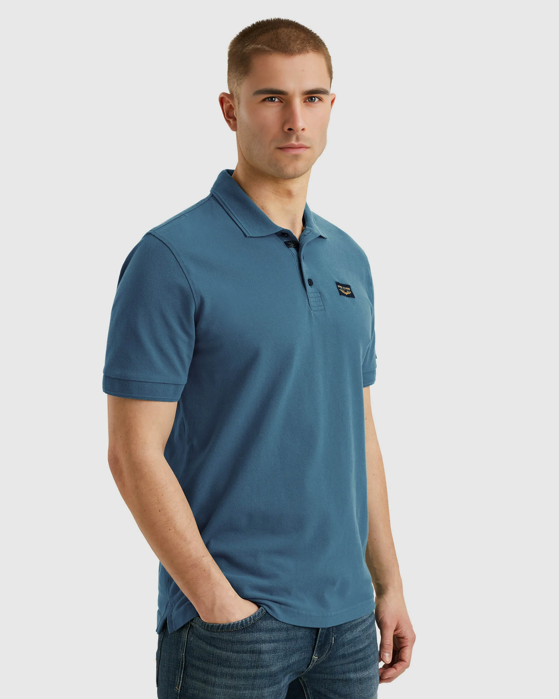 PME Legend Polo KM Blauw 101349-001-L