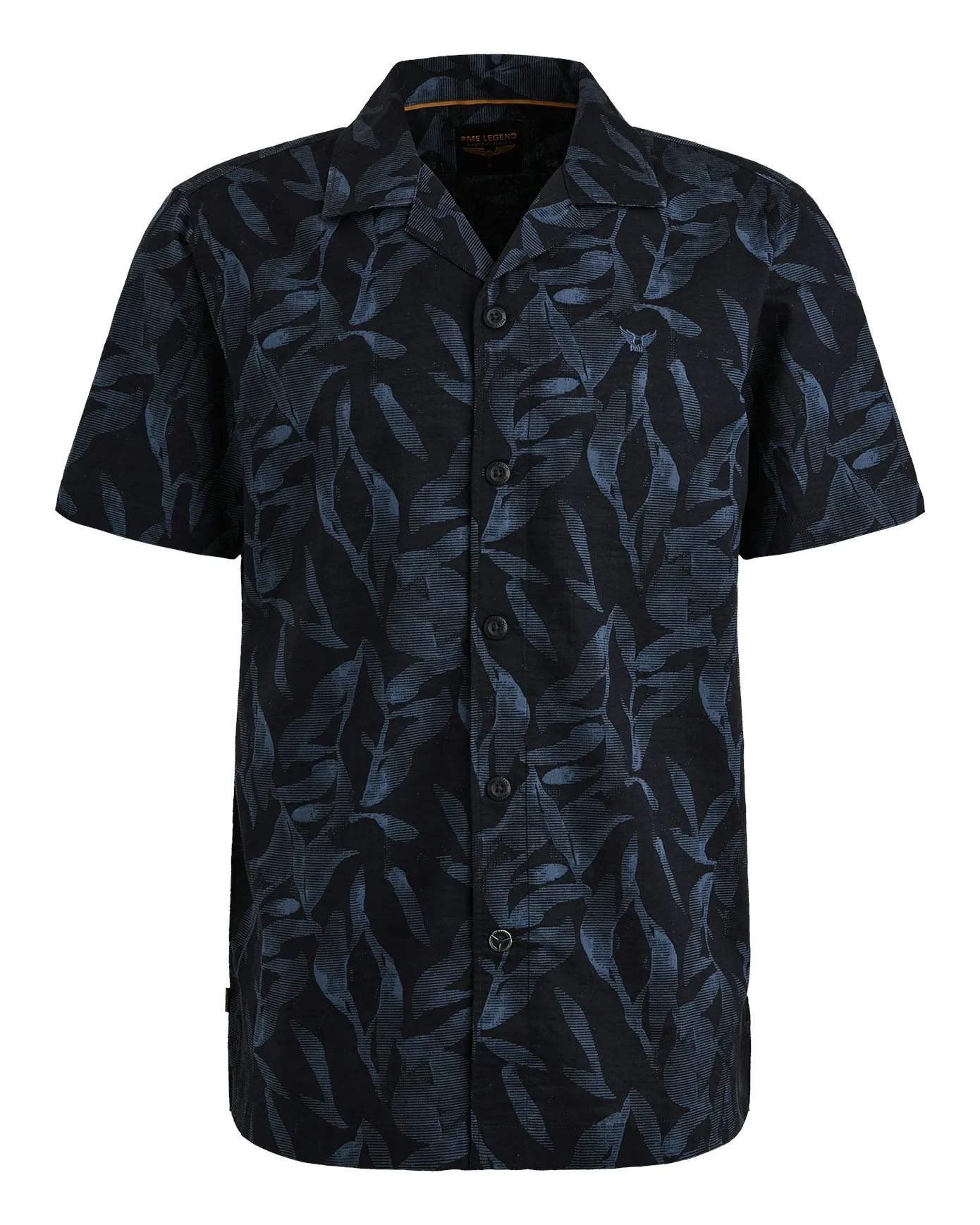PME Legend Casual Overhemd KM Blauw 101466-001-L