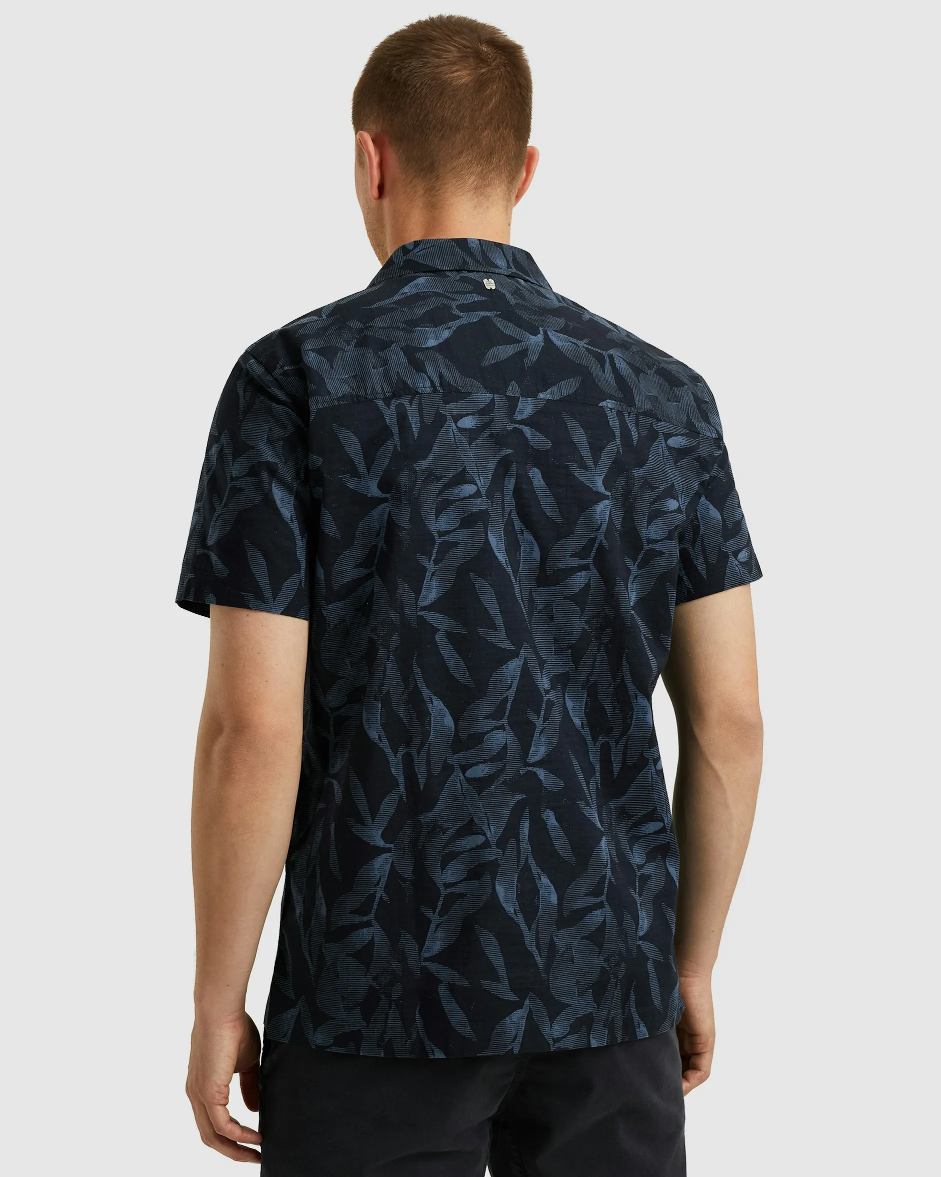 PME Legend Casual Overhemd KM Blauw 101466-001-L