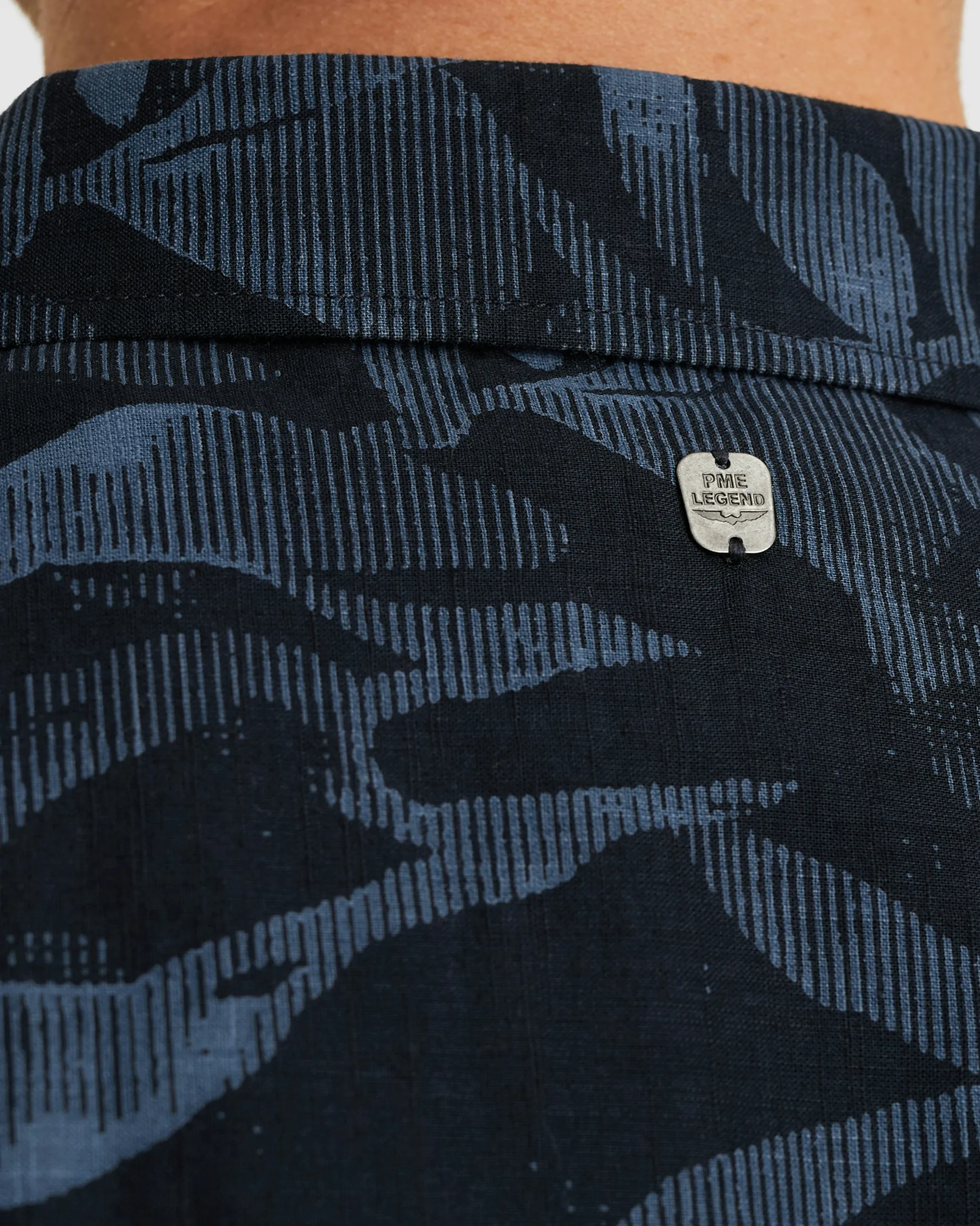 PME Legend Casual Overhemd KM Blauw 101466-001-L