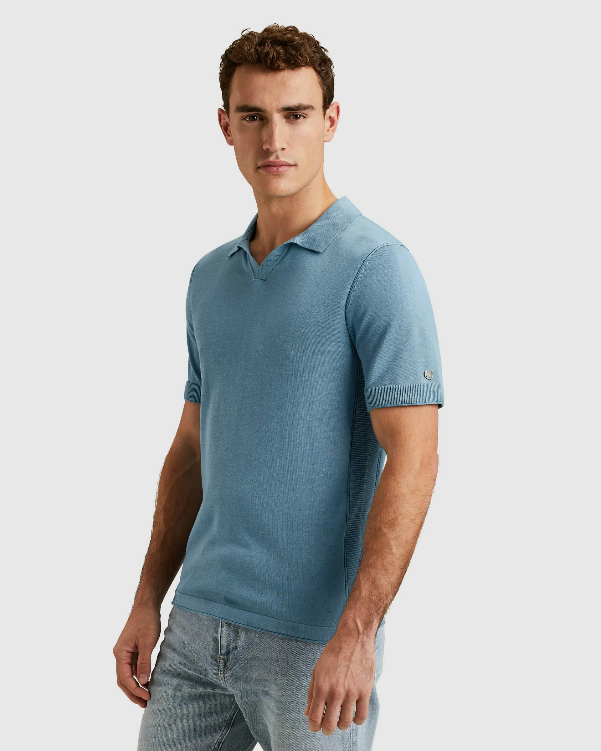 Cast Iron Polo KM Blauw 101518-001-L