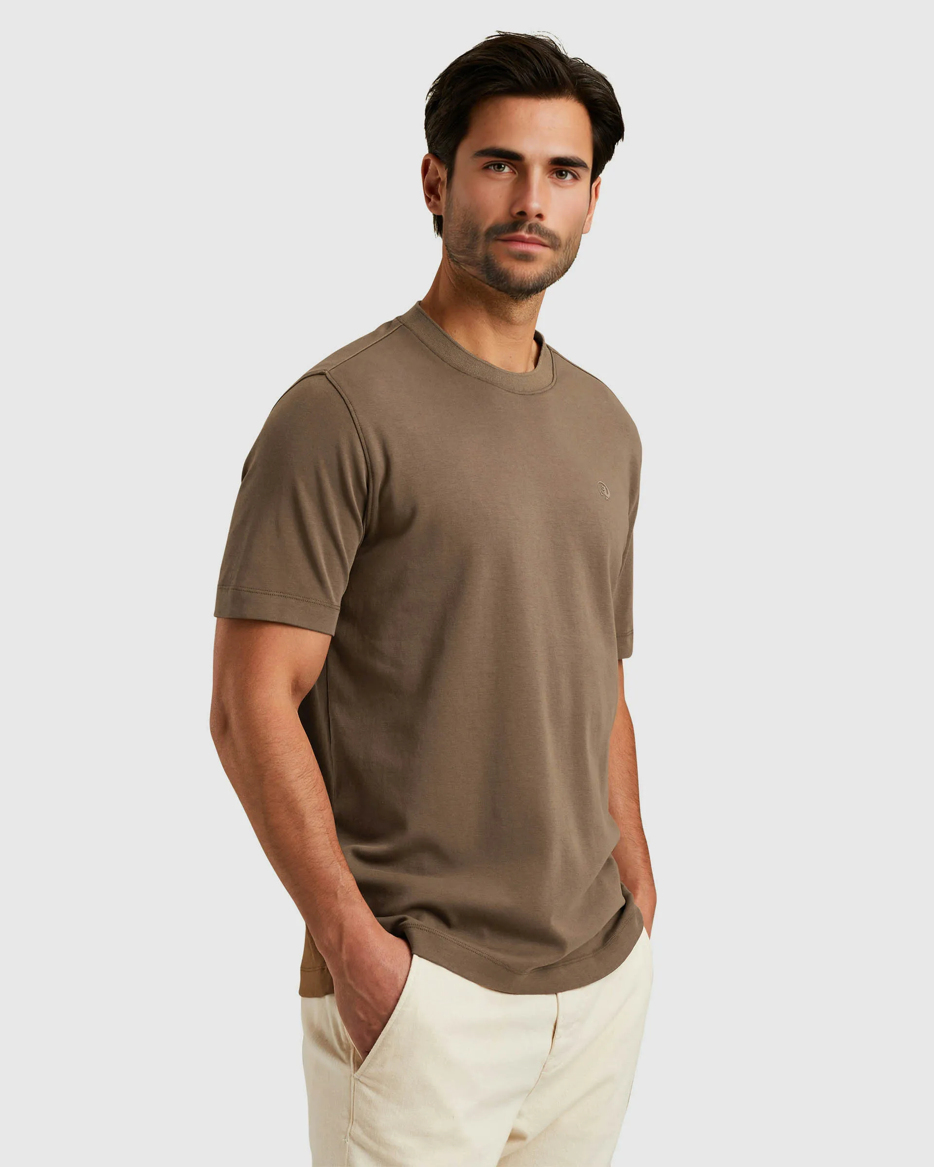 Cast Iron T-shirt KM Bruin 101535-001-L