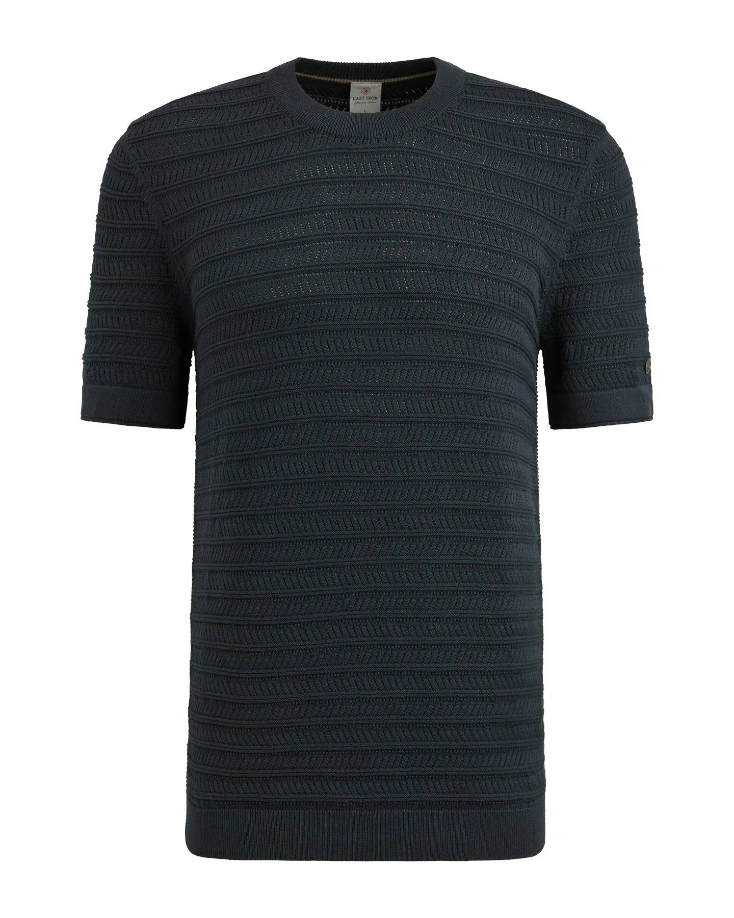 Cast Iron T-shirt KM Blauw 101540-001-L