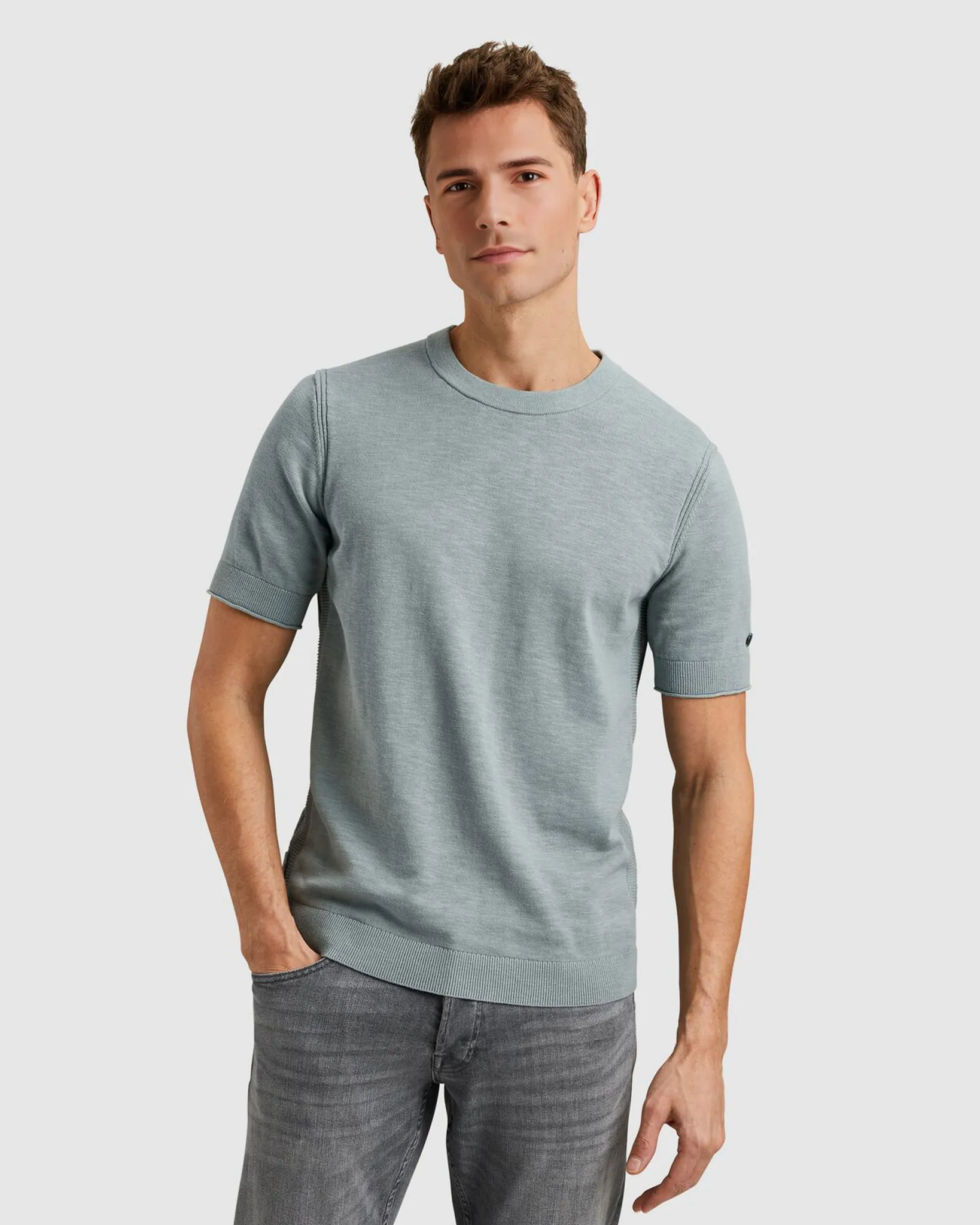 Cast Iron T-shirt Korte mouw Grijs 101562-001-XXL
