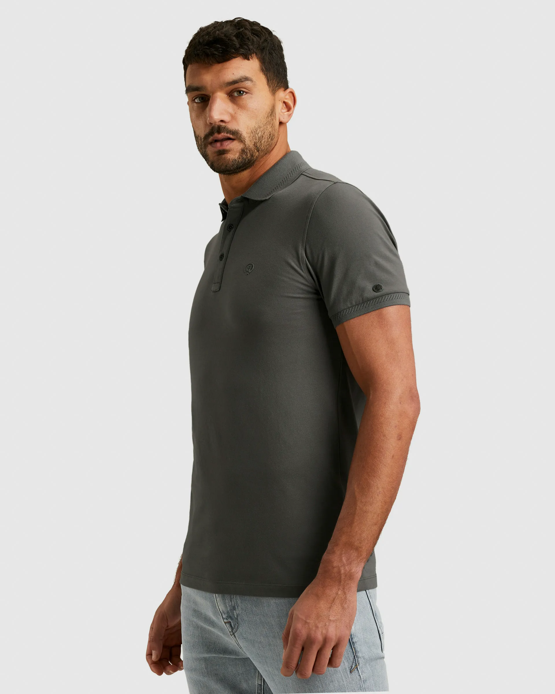 Cast Iron Polo KM Grijs 101571-001-L