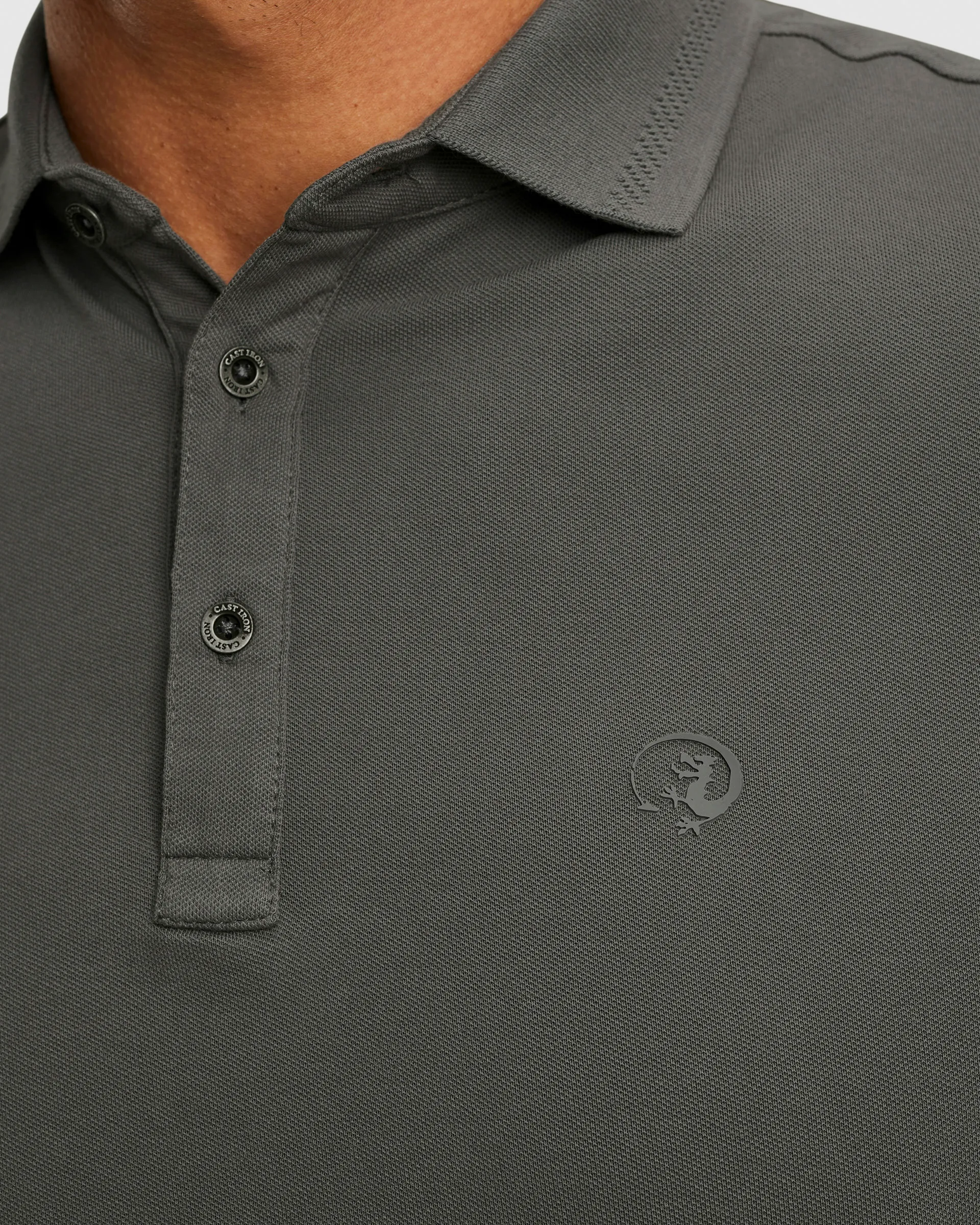 Cast Iron Polo KM Grijs 101571-001-L