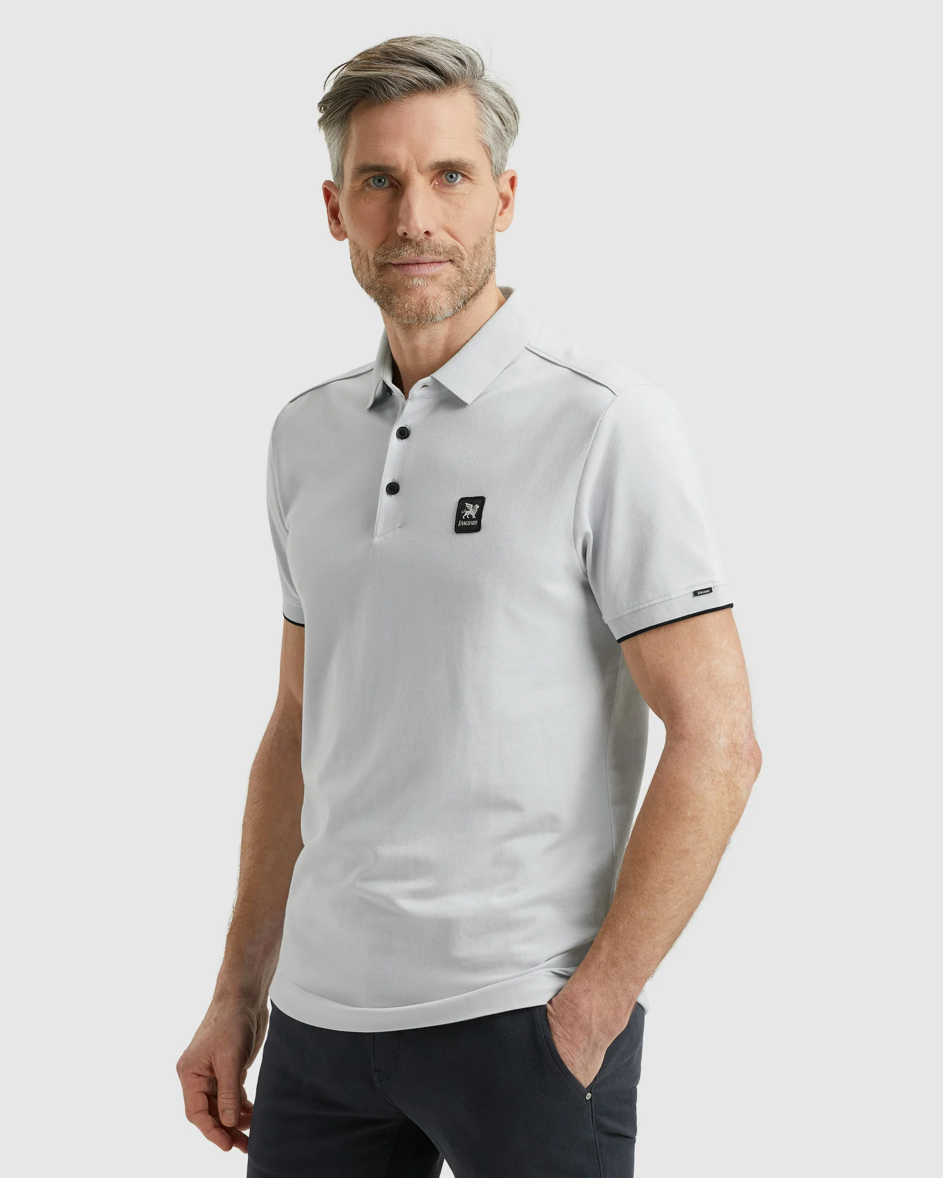 Vanguard Polo KM Licht blauw 101591-001-L