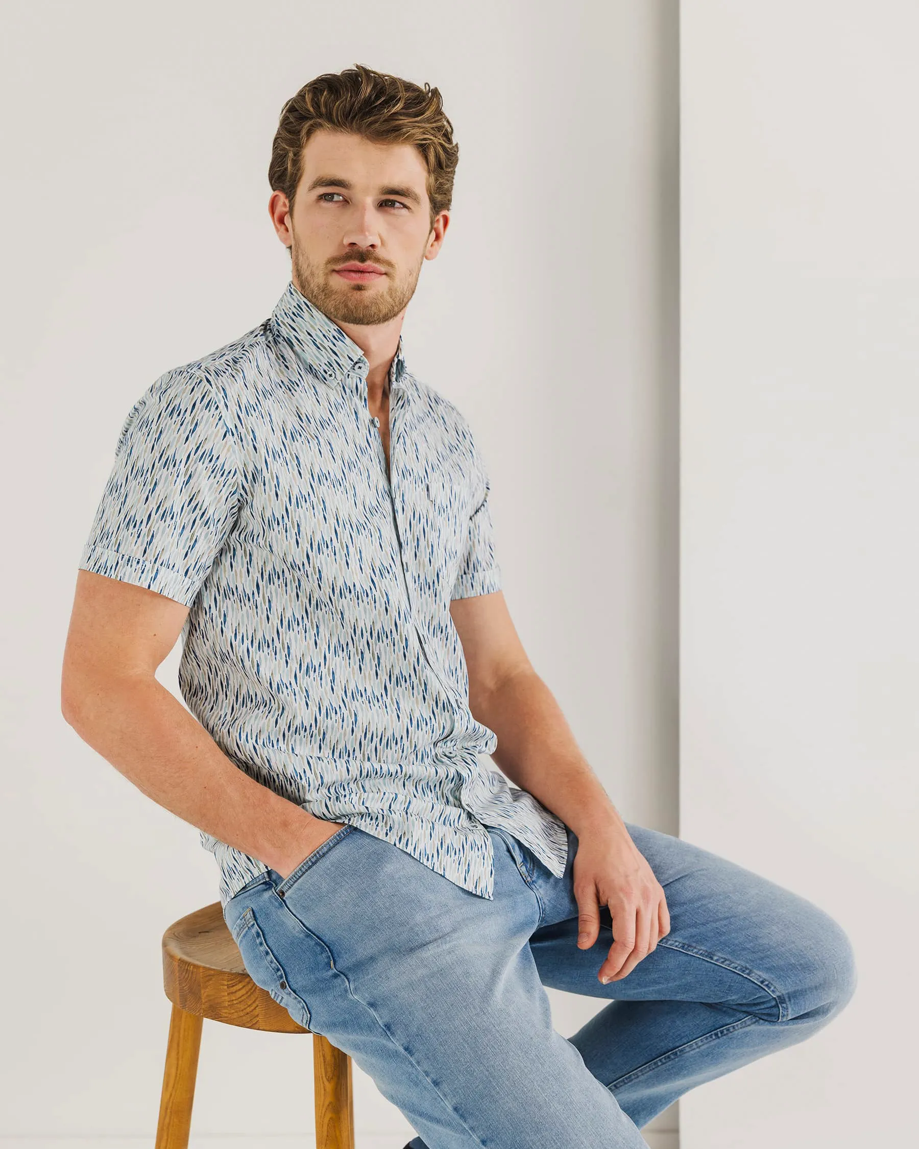State of Art Casual Overhemd KM Multicolor 101770-001-4XL