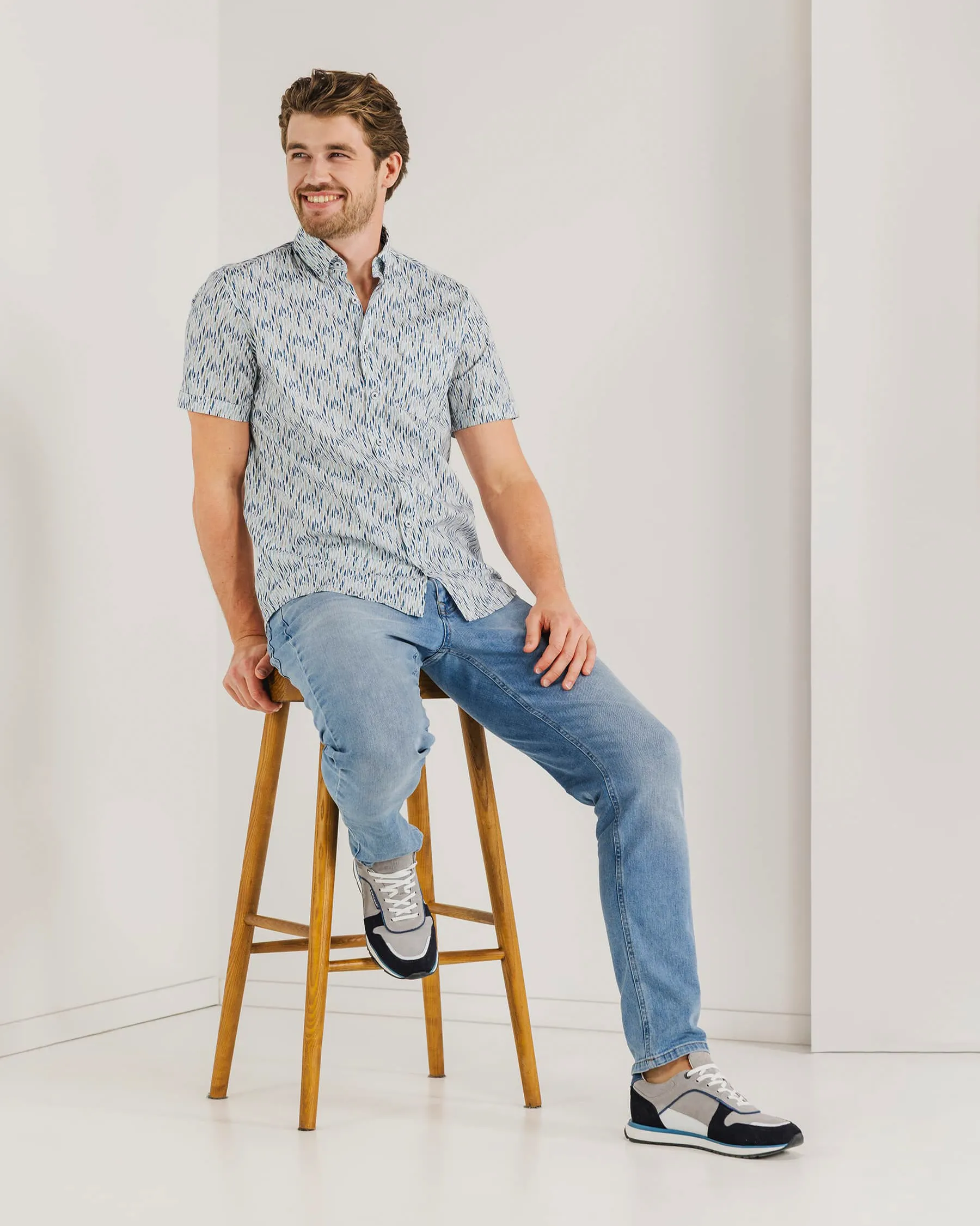 State of Art Casual Overhemd KM Multicolor 101770-001-4XL
