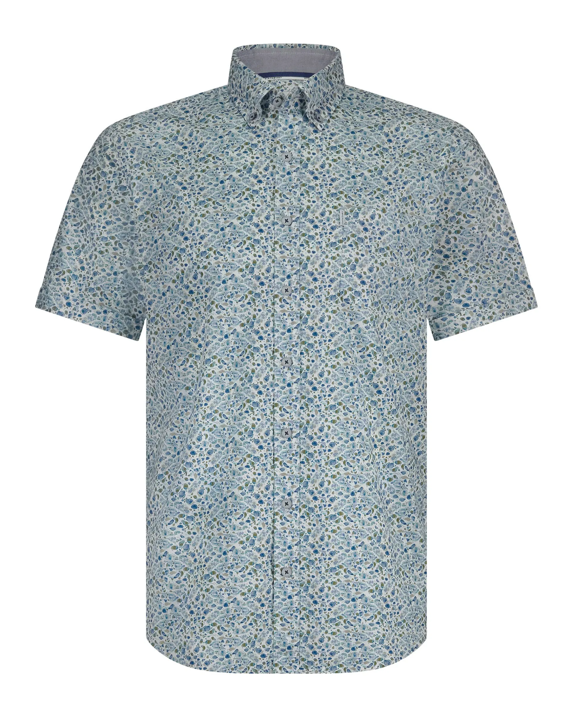 State of Art Casual Overhemd KM Wit ruit 101771-001-4XL