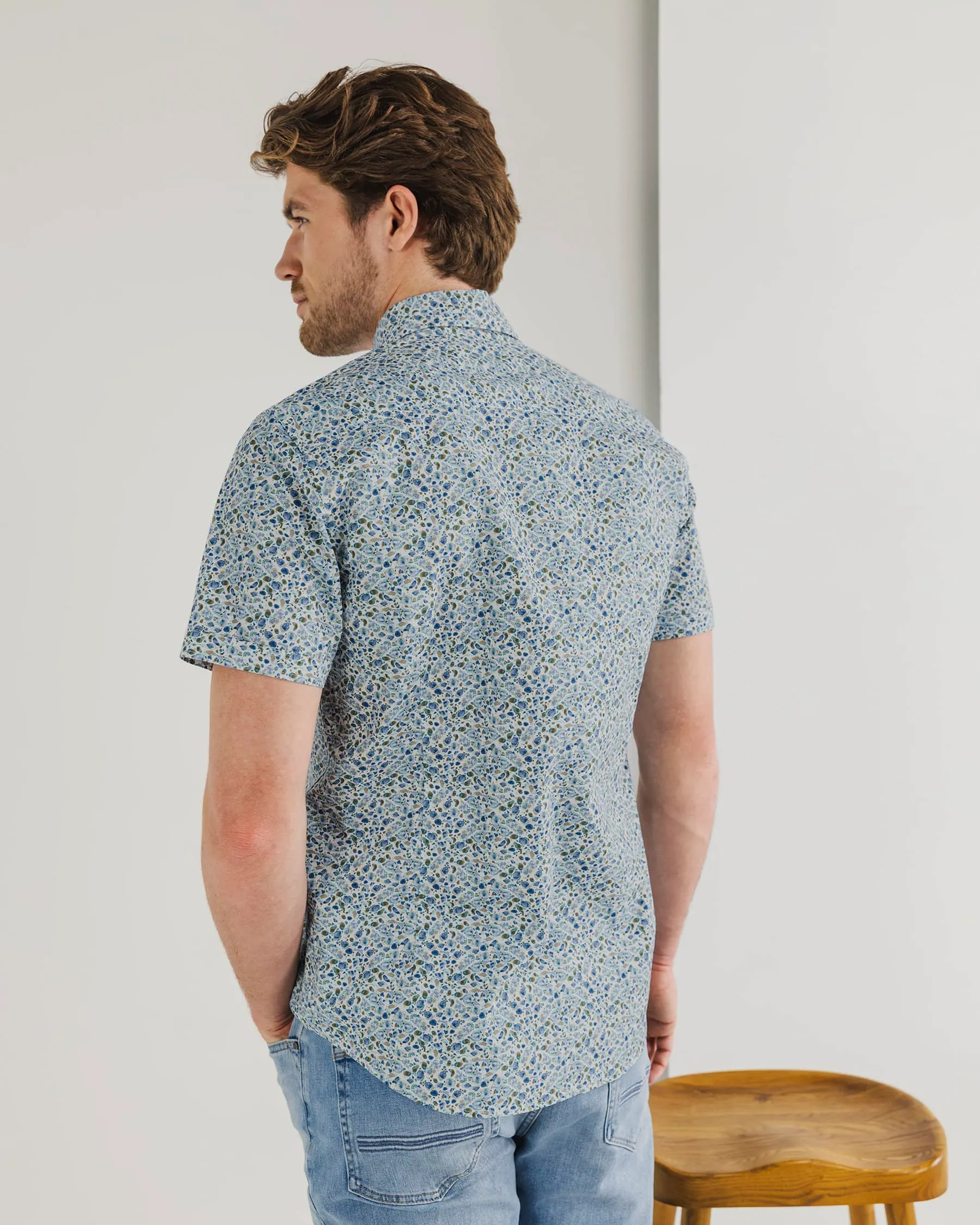 State of Art Casual Overhemd KM Wit ruit 101771-001-4XL