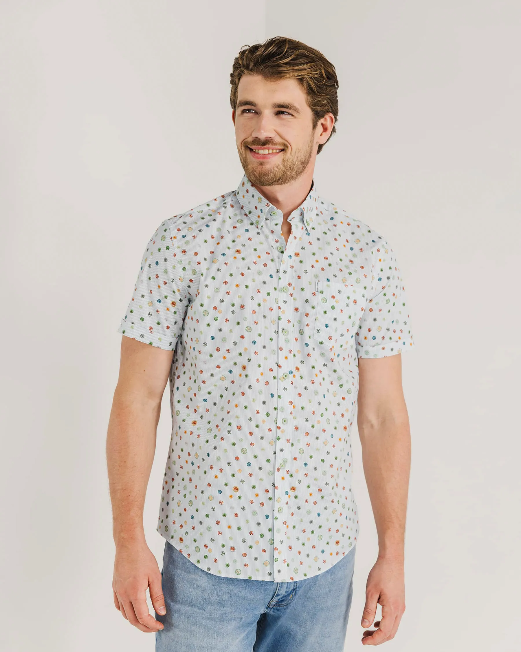State of Art Casual Overhemd KM Wit 101780-001-4XL