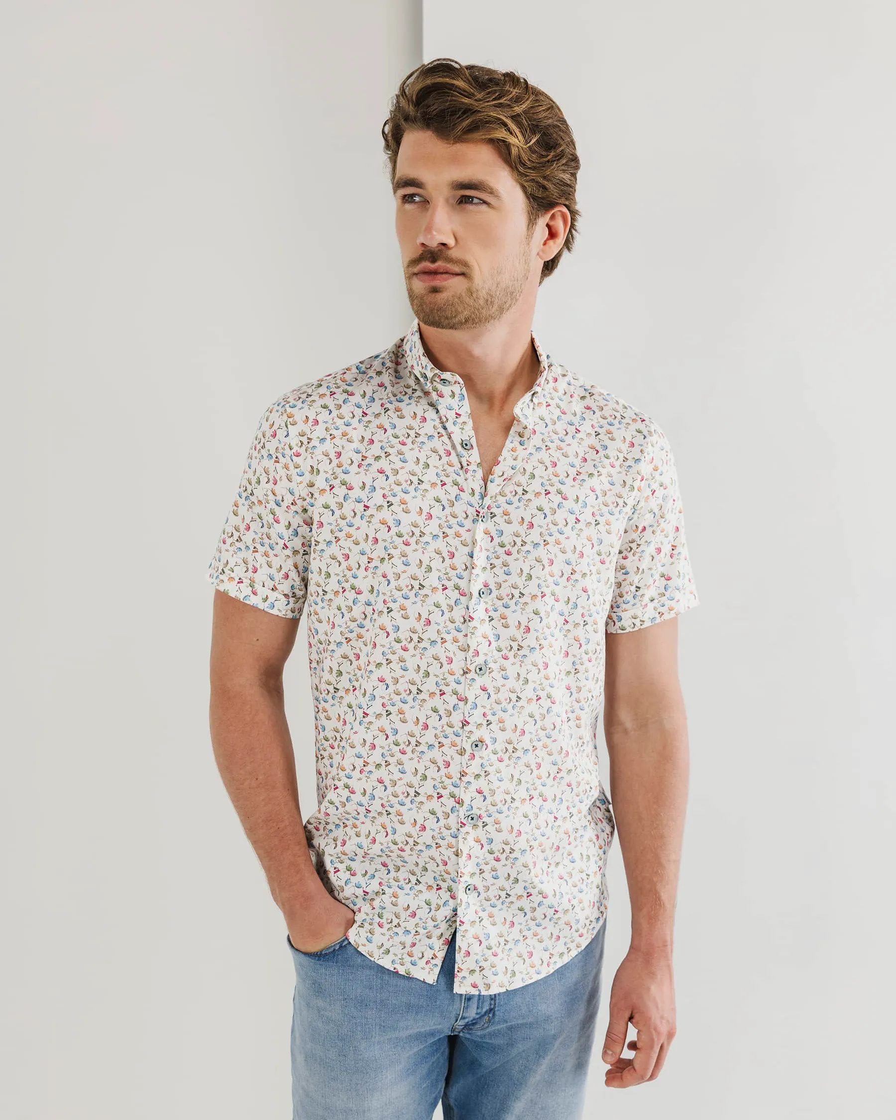 State of Art Casual Overhemd KM Wit 101781-001-4XL
