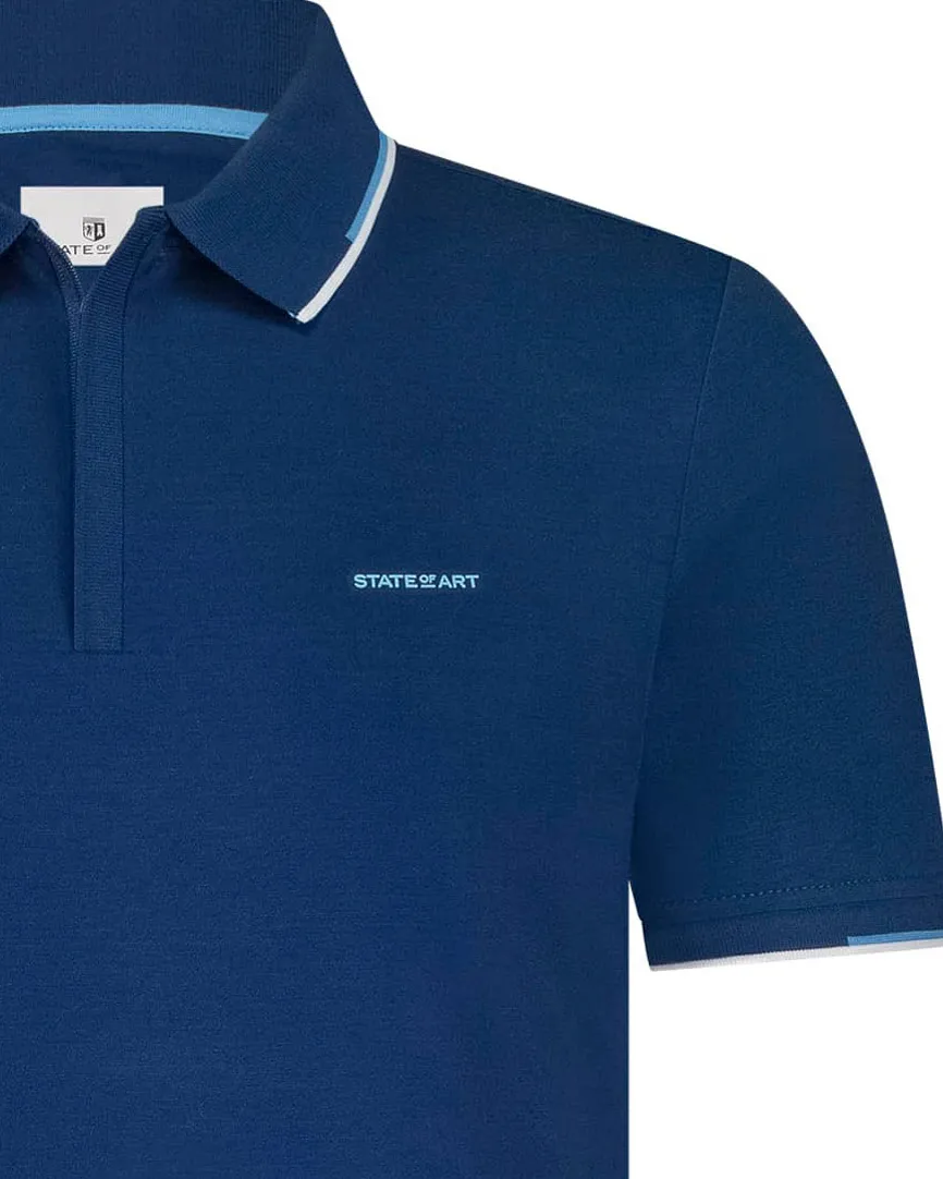 State of Art Polo KM Donker blauw 101788-001-4XL
