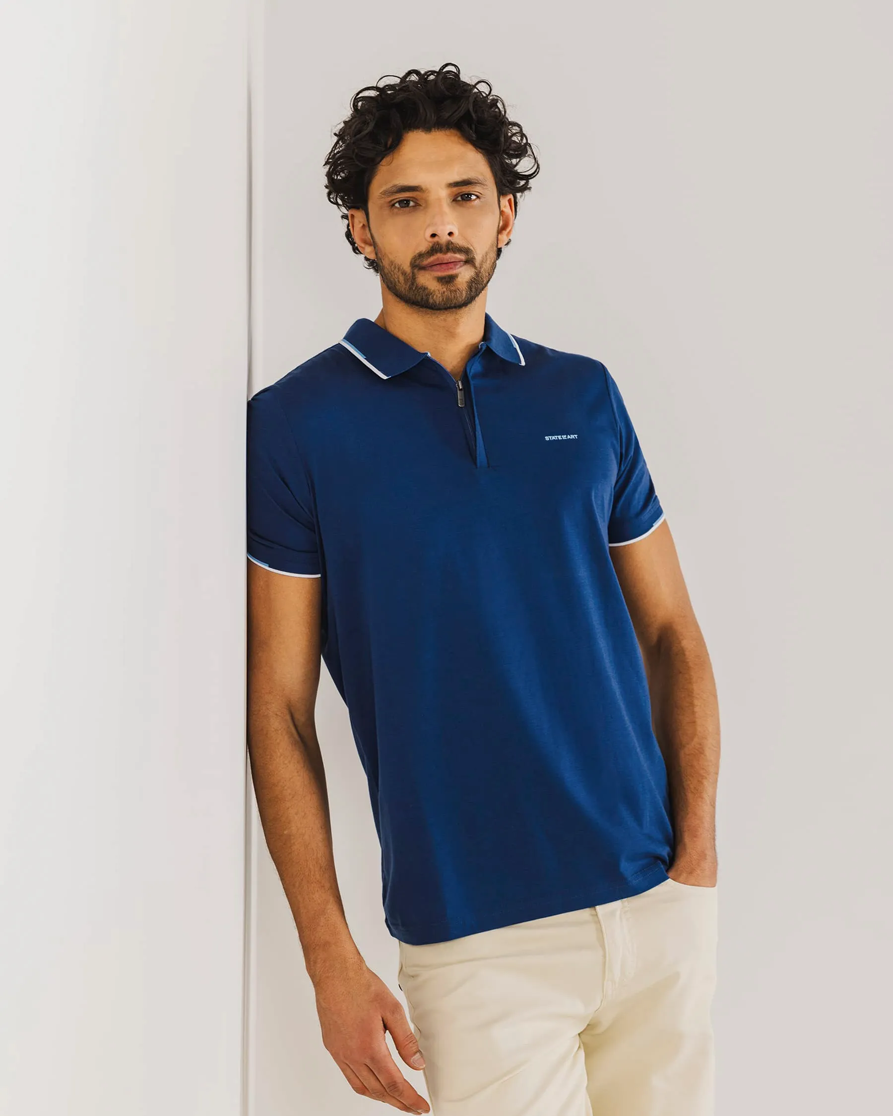 State of Art Polo KM Donker blauw 101788-001-4XL