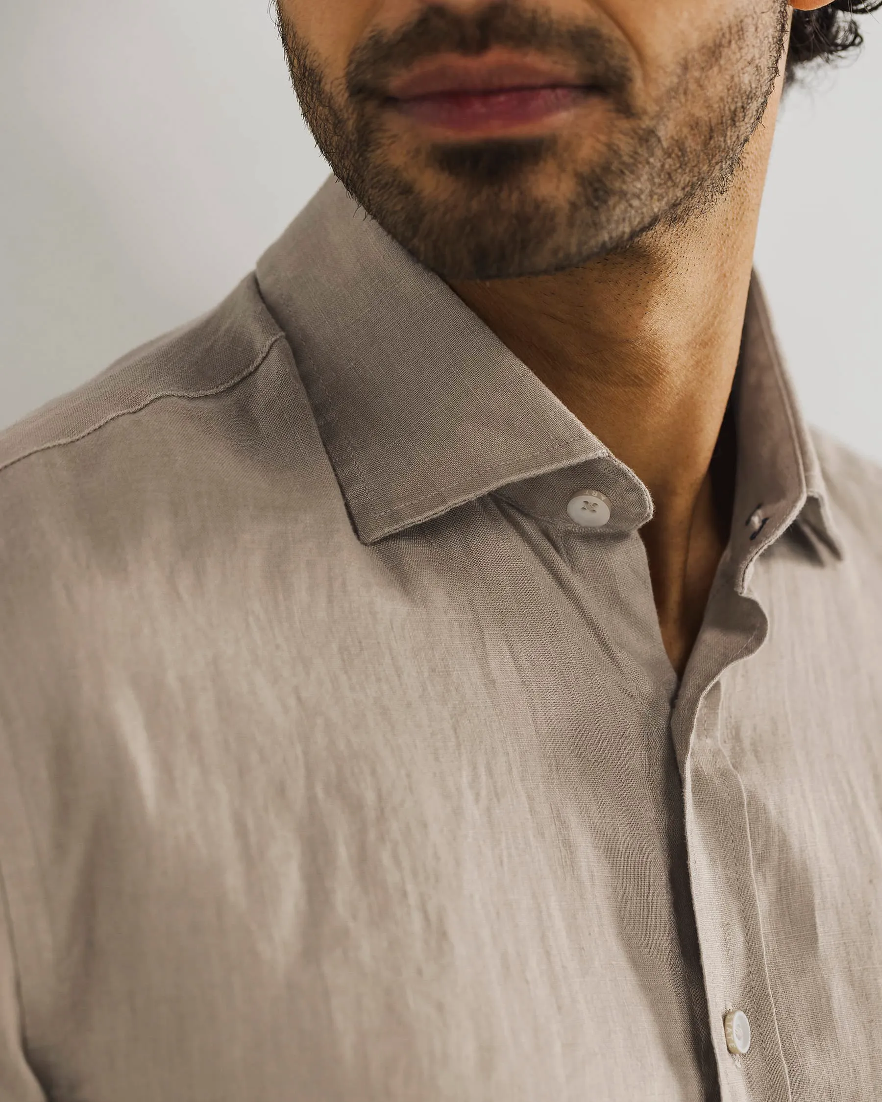 State of Art Casual Overhemd LM Beige 101790-001-4XL