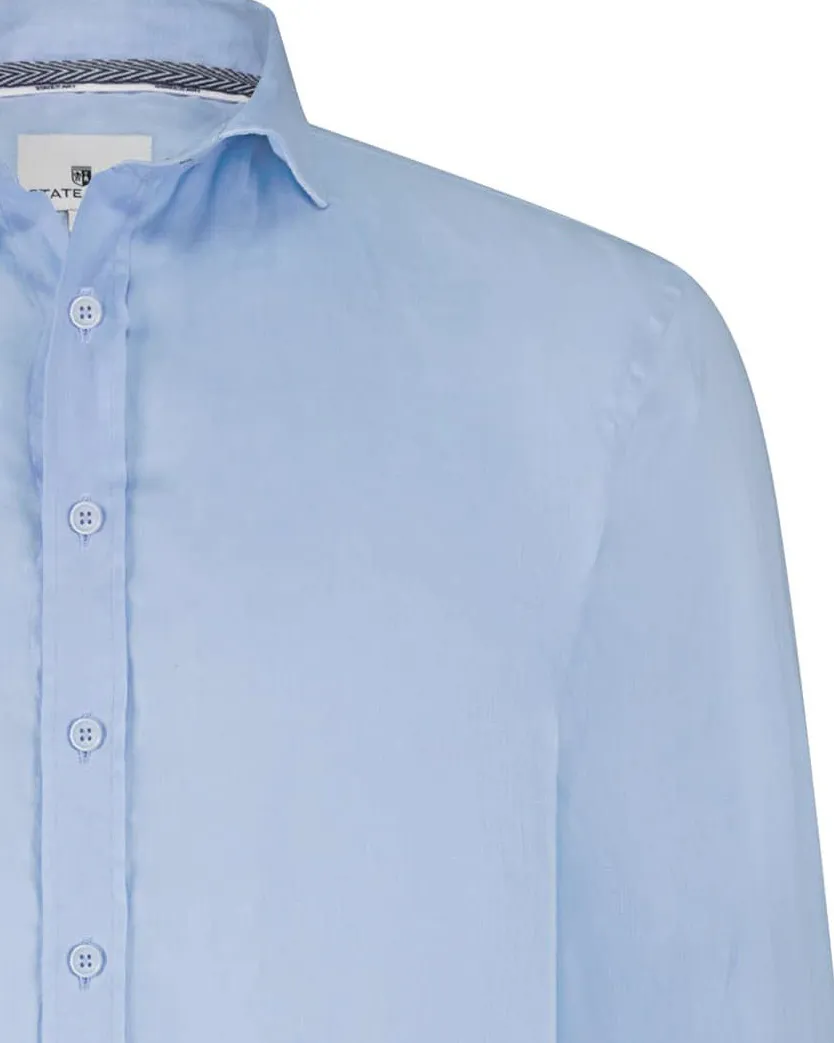 State of Art Casual Overhemd LM Licht blauw 101793-001-4XL
