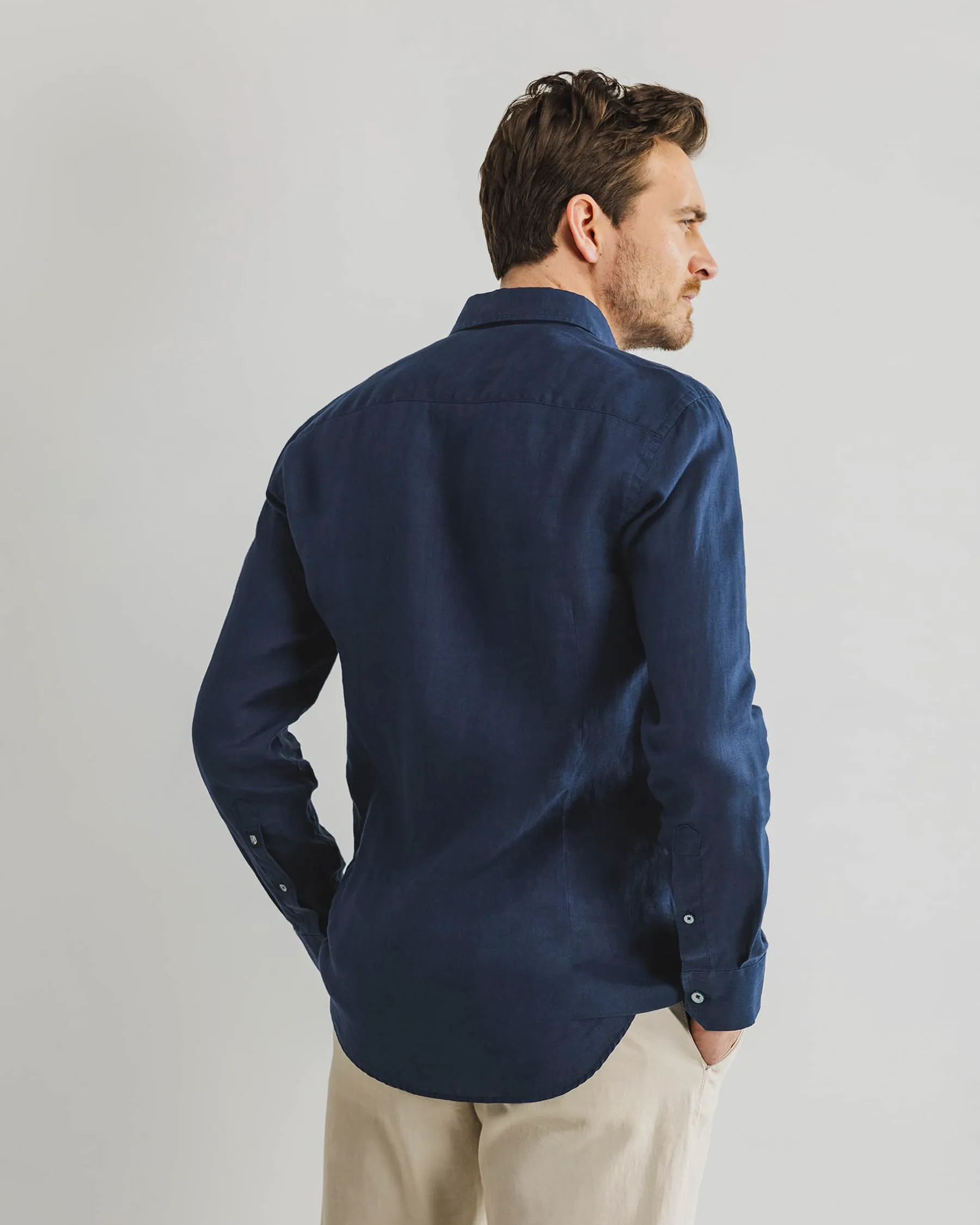 State of Art Casual Overhemd LM Donker blauw 101794-001-4XL