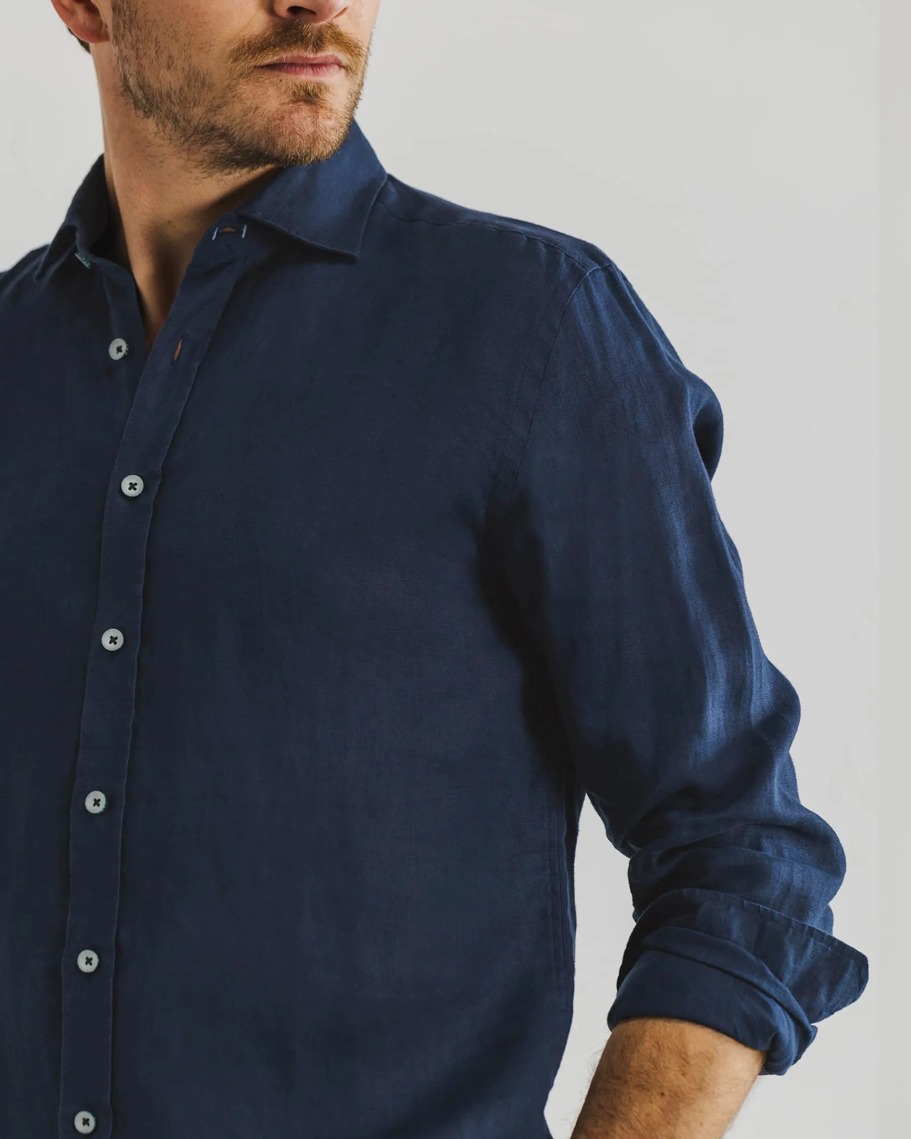 State of Art Casual Overhemd LM Donker blauw 101794-001-4XL