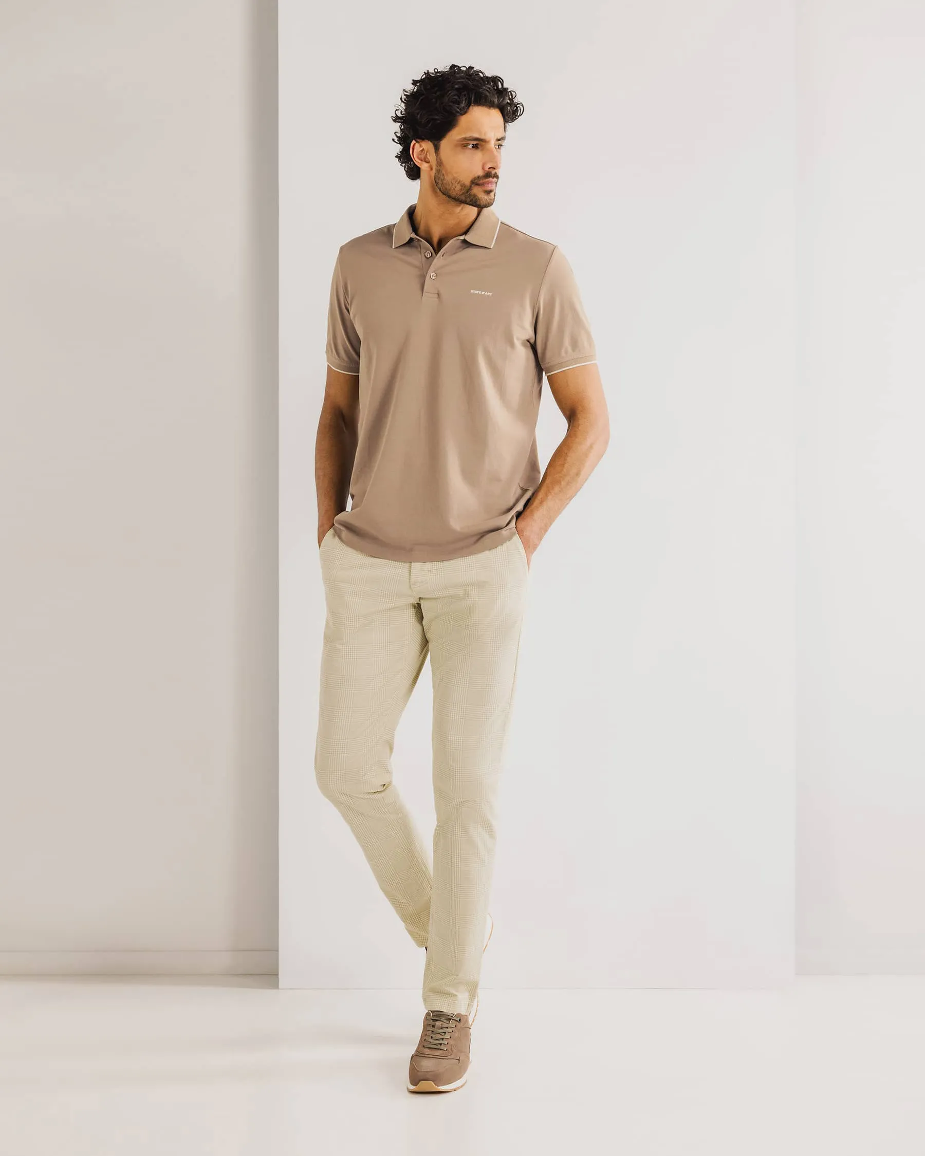 State of Art Polo KM Beige 101797-001-4XL