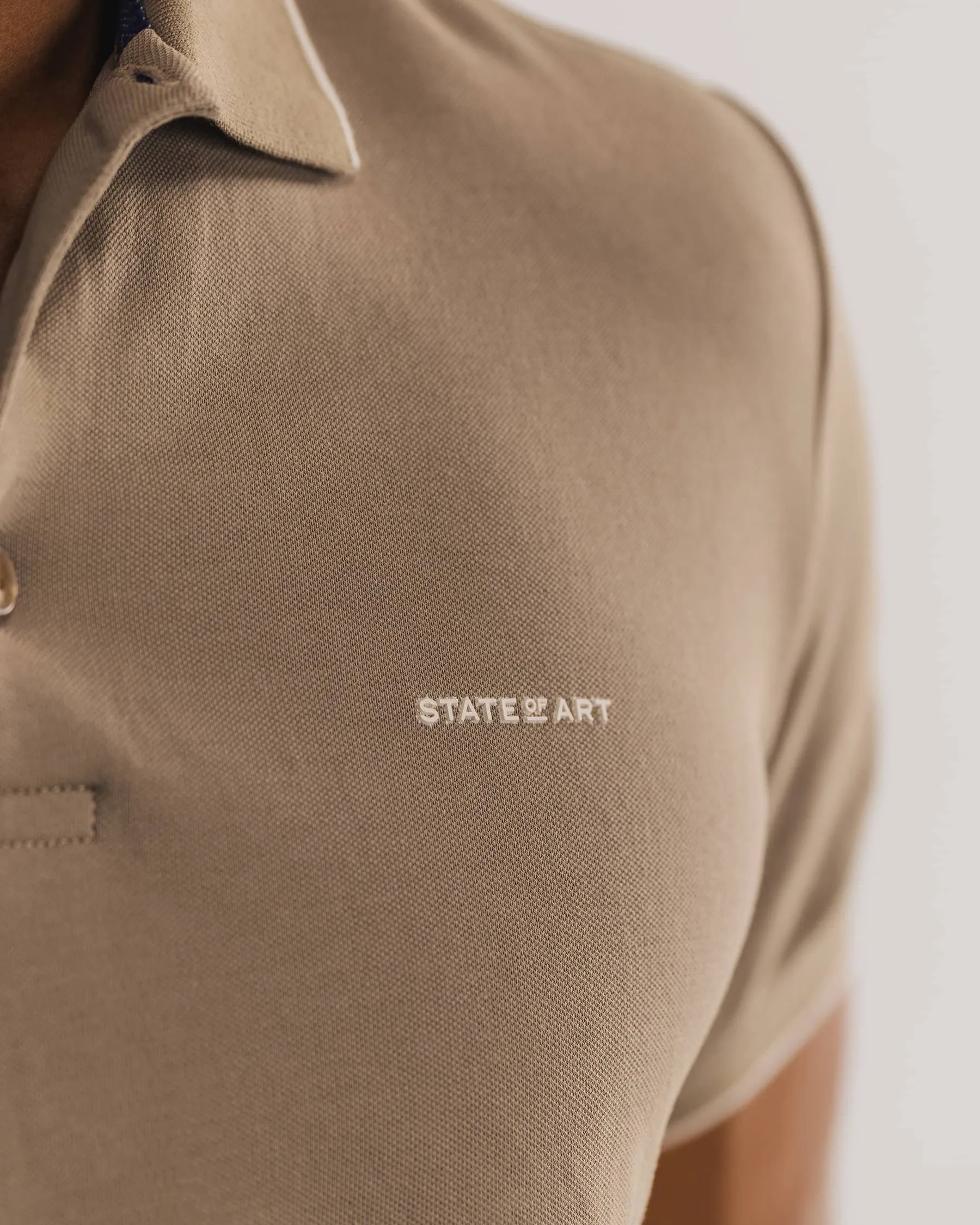 State of Art Polo KM Beige 101797-001-4XL