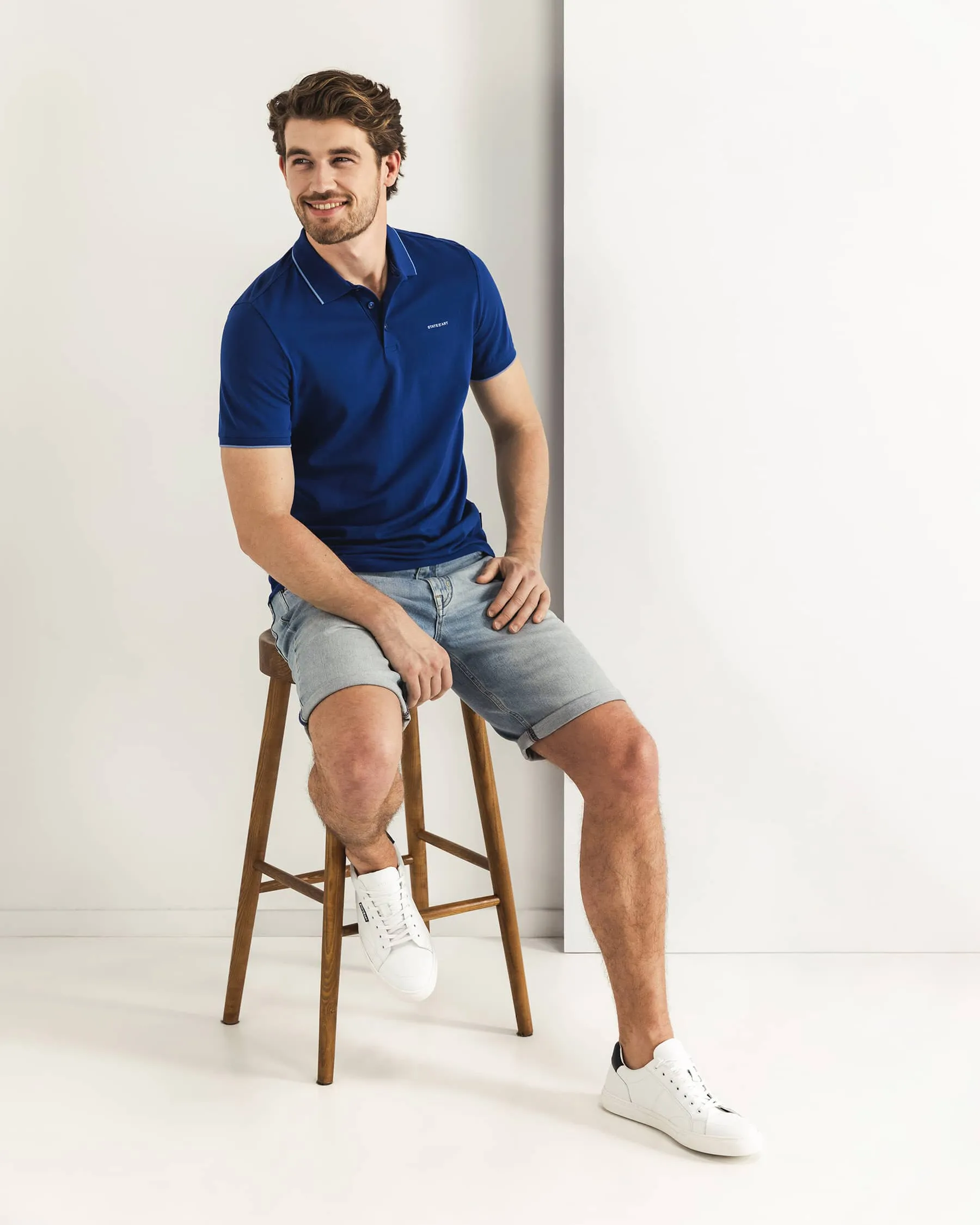 State of Art Polo KM Donker blauw 101804-001-4XL