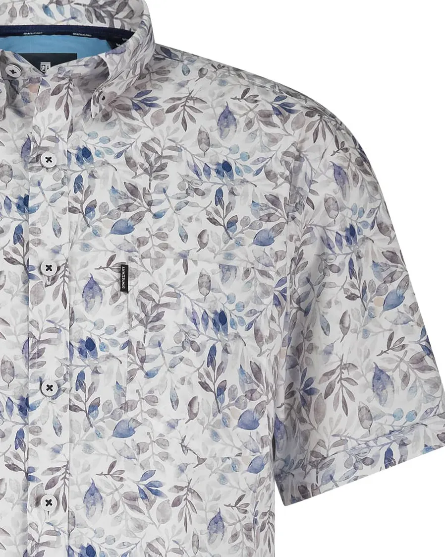 State of Art Casual Overhemd KM Beige 101806-001-4XL