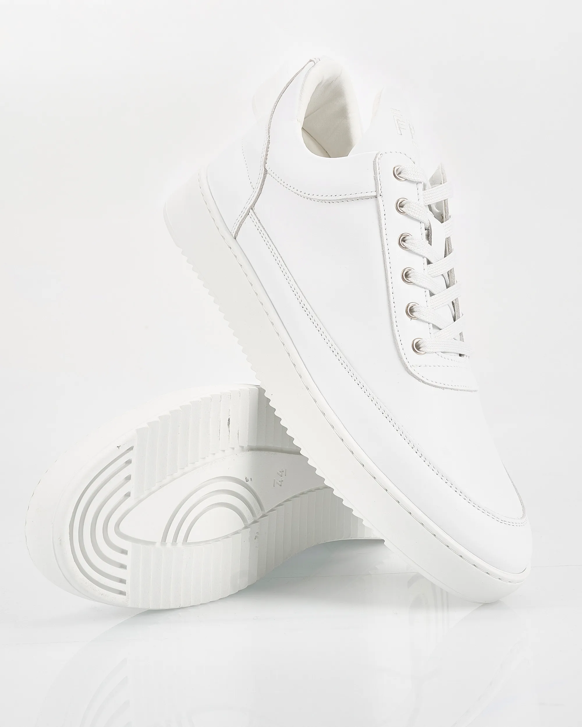 Filling Pieces Low Top Nappa All White Sneakers Wit 101854-001-40