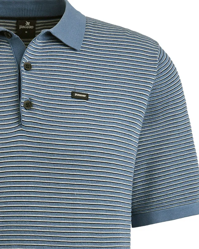 Vanguard Polo KM Blauw 101905-001-L