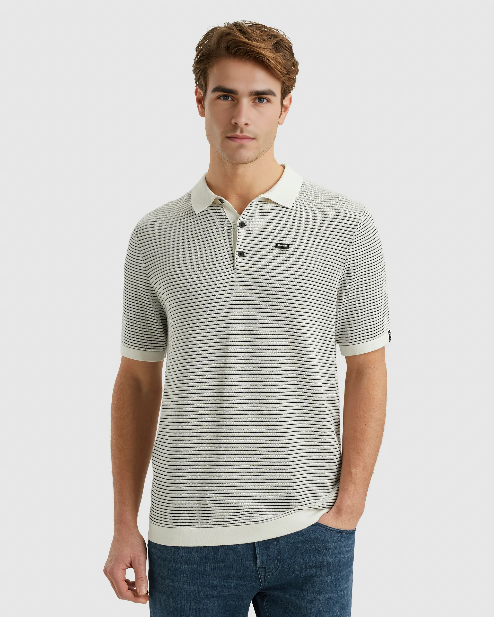 Vanguard Polo KM Ecru 101906-001-L