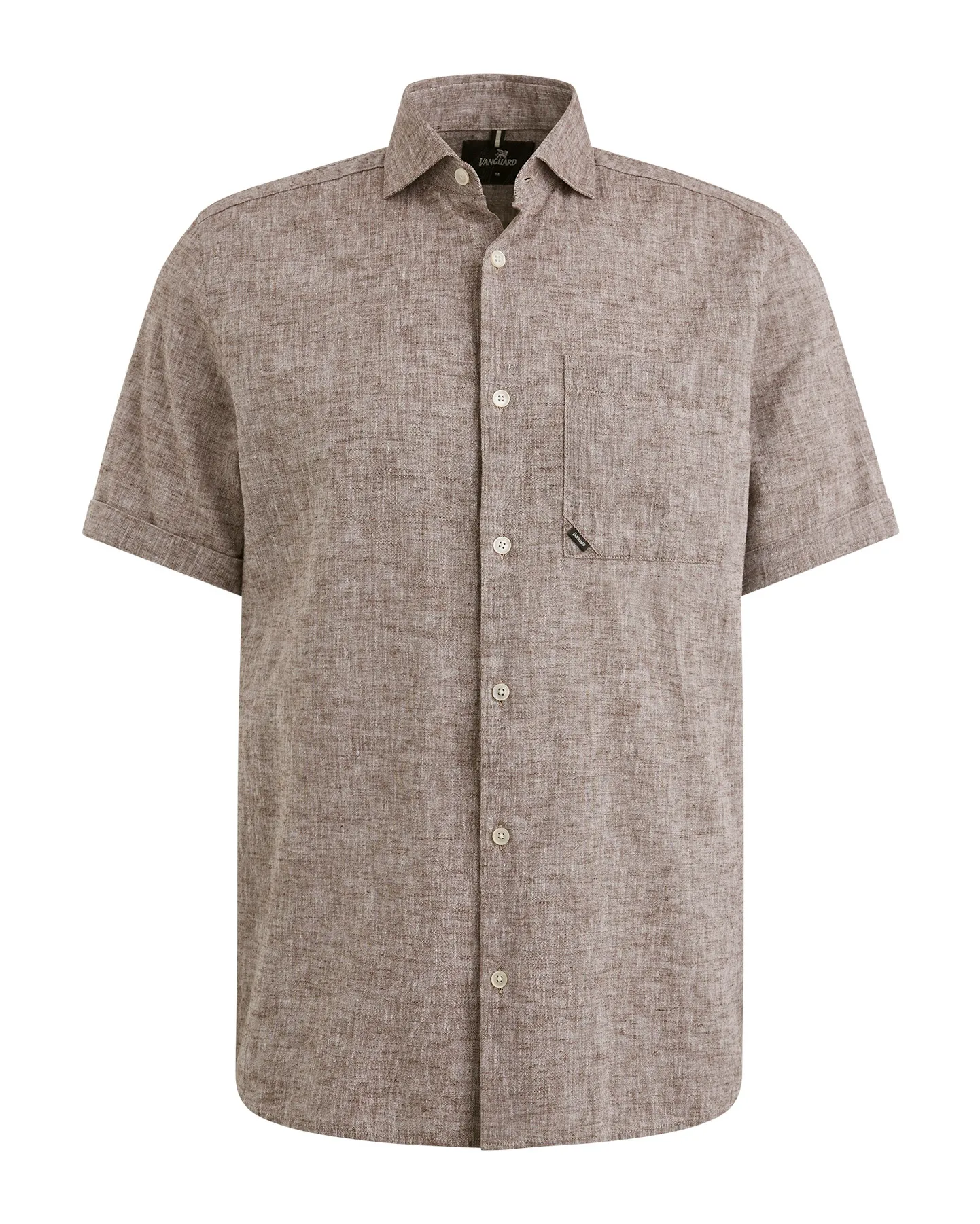 Vanguard Casual Overhemd KM Bruin 101907-001-L