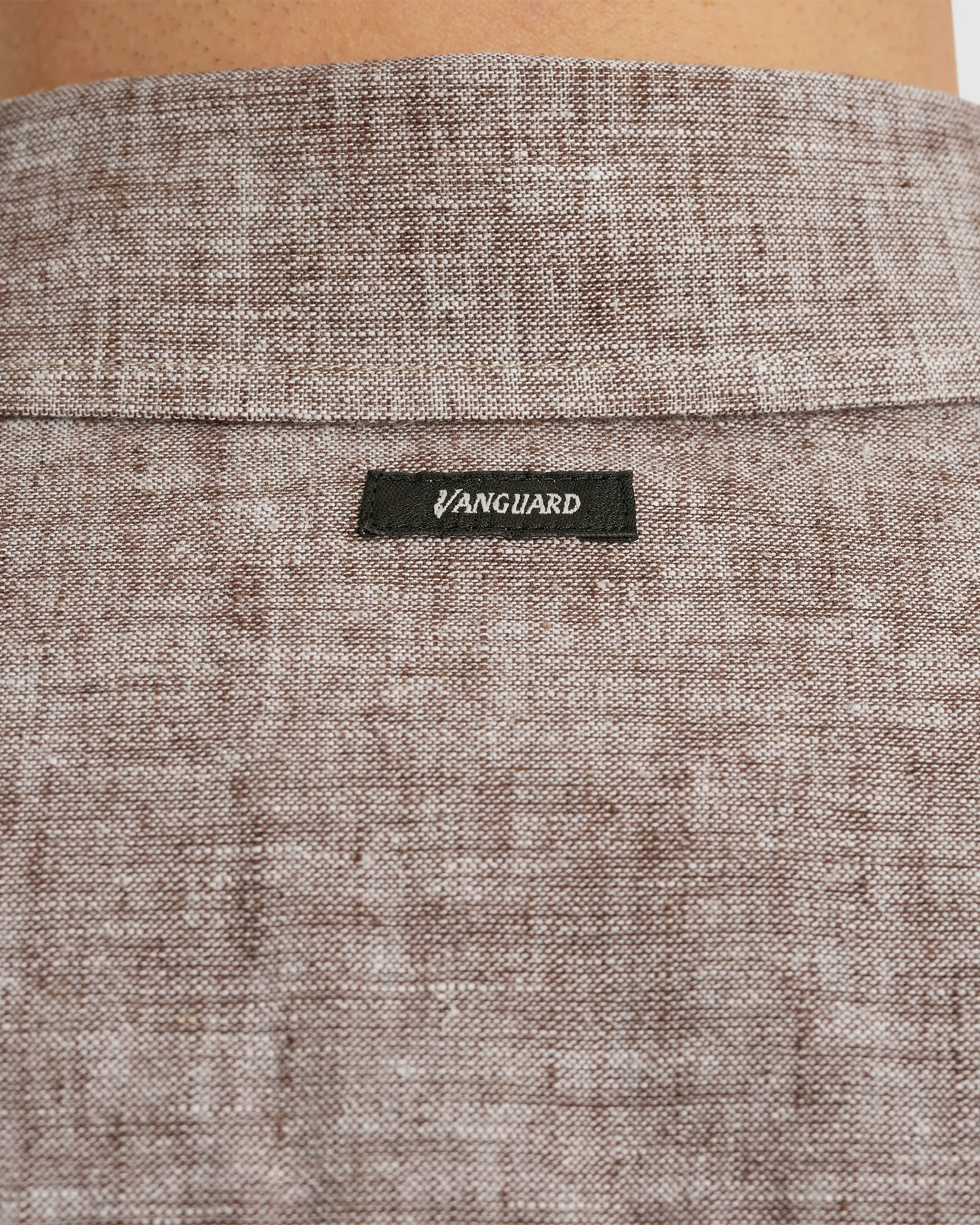 Vanguard Casual Overhemd KM Bruin 101907-001-L