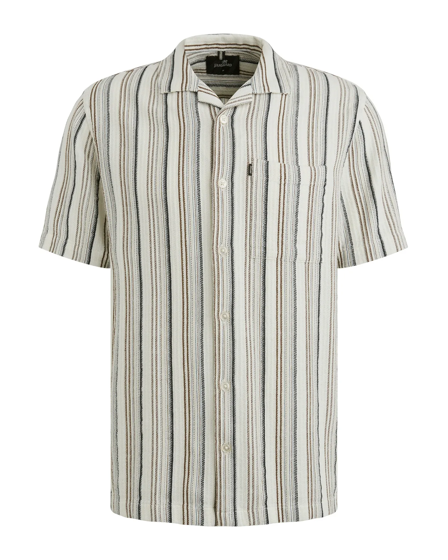 Vanguard Casual Overhemd KM Ecru 101908-001-L