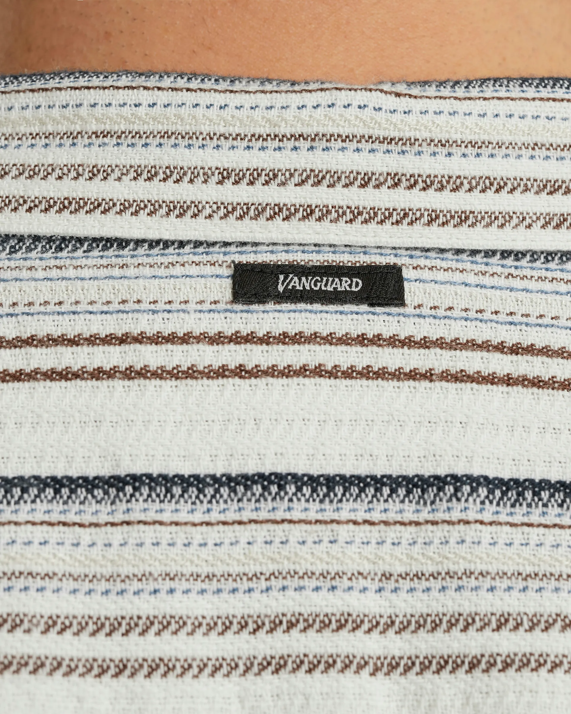 Vanguard Casual Overhemd KM Ecru 101908-001-L