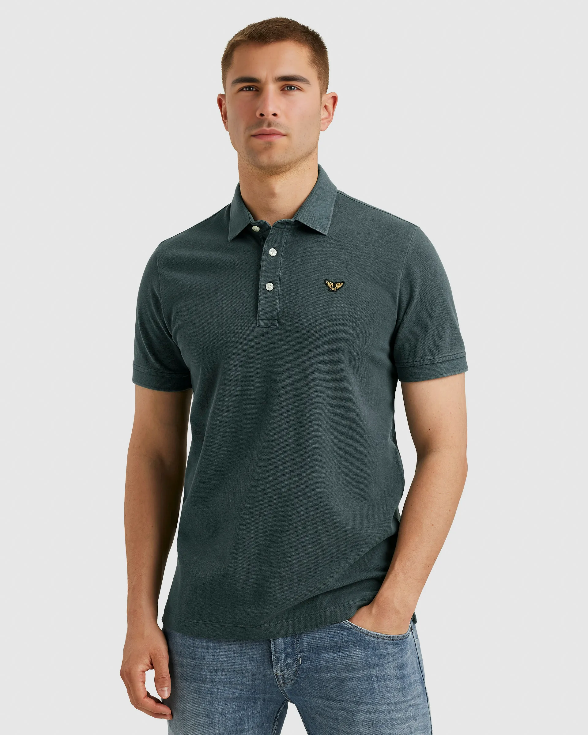 PME Legend Polo KM Antraciet 101914-001-L