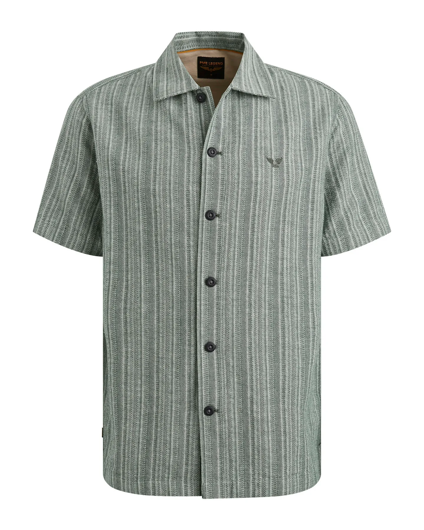 PME Legend Casual Overhemd KM Antraciet 101922-001-L