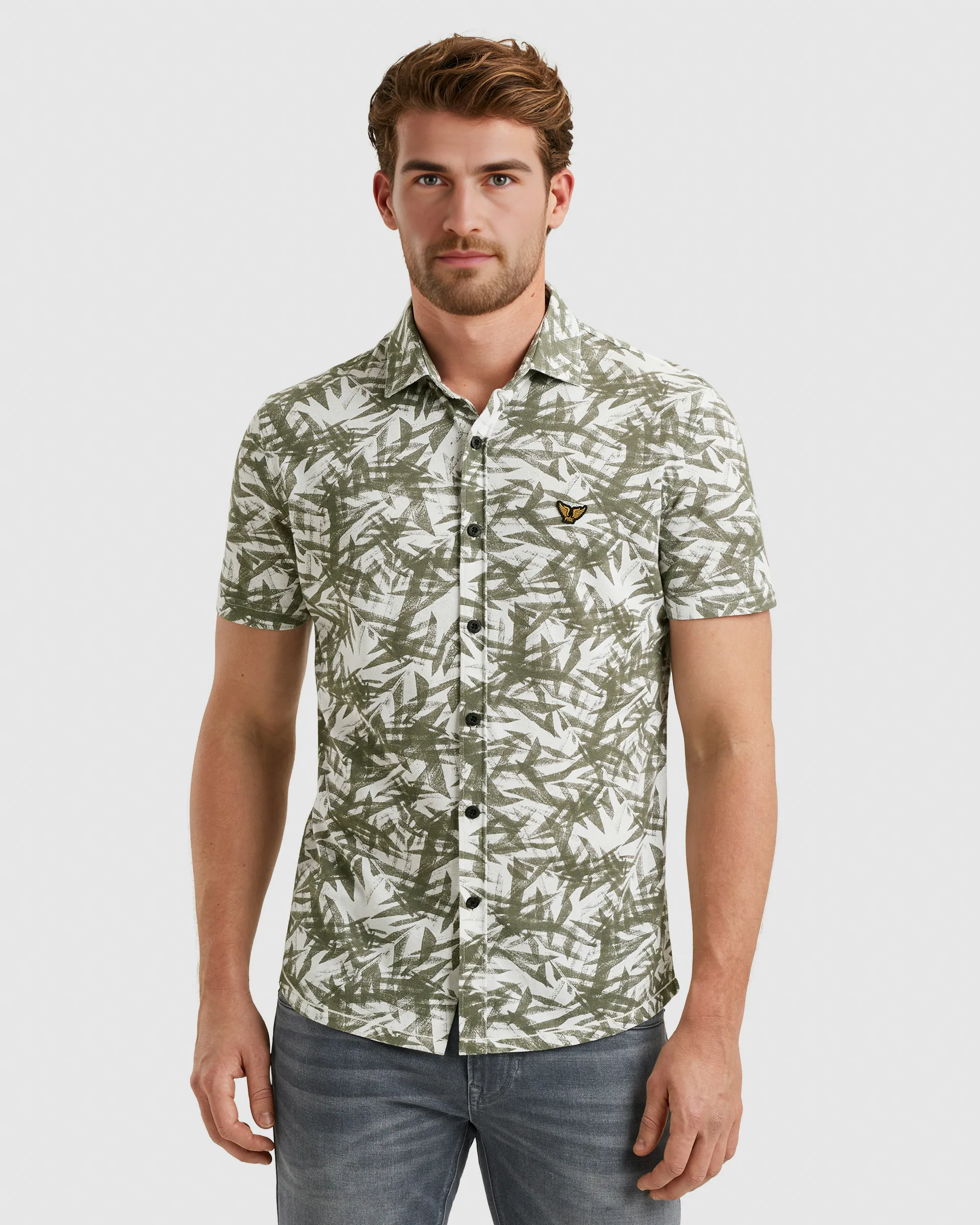 PME Legend Casual Overhemd KM Wit 101924-001-L